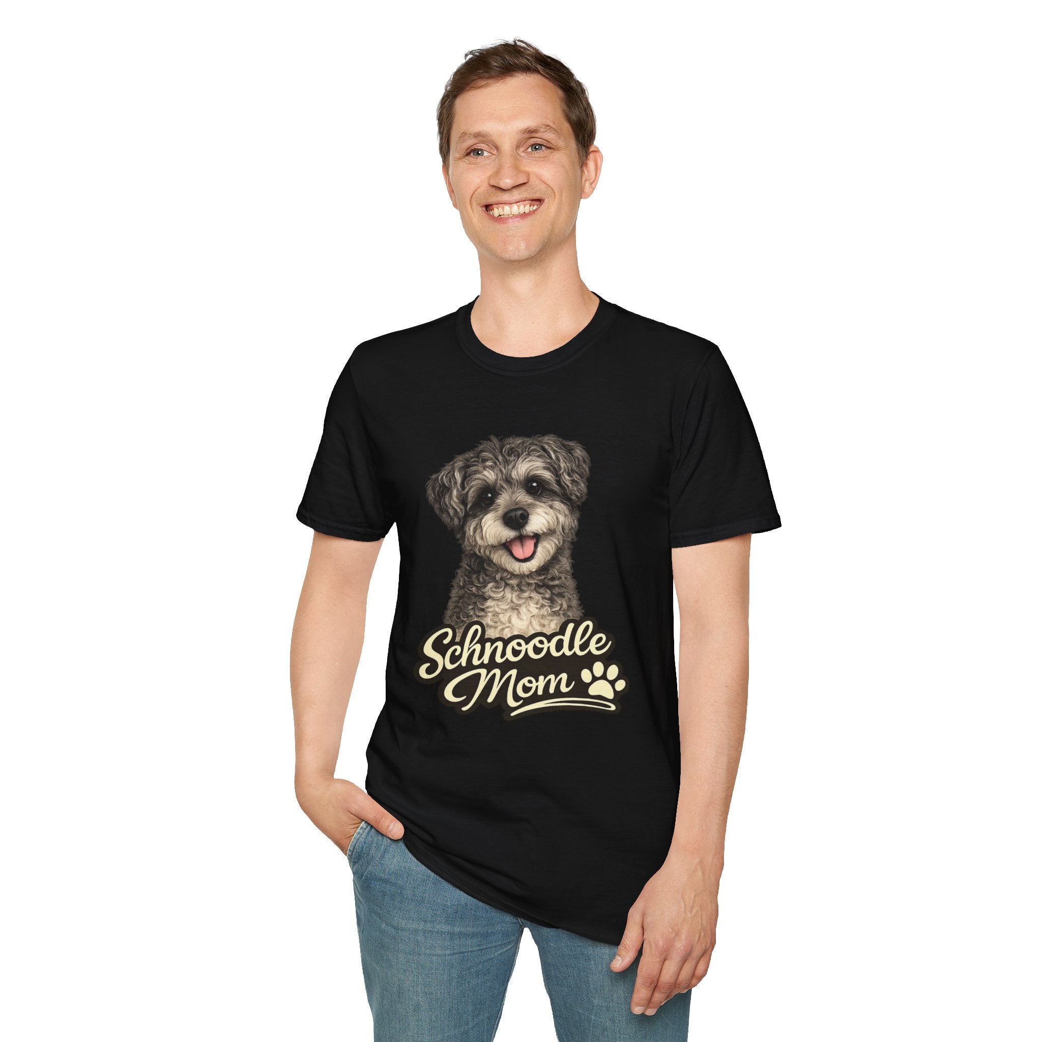 Schnoodle Mom Shirt – Cute Schnoodle T-Shirt for Dog Lovers, Schnauzer Poodle Mix Tee, Dog Mom Gift