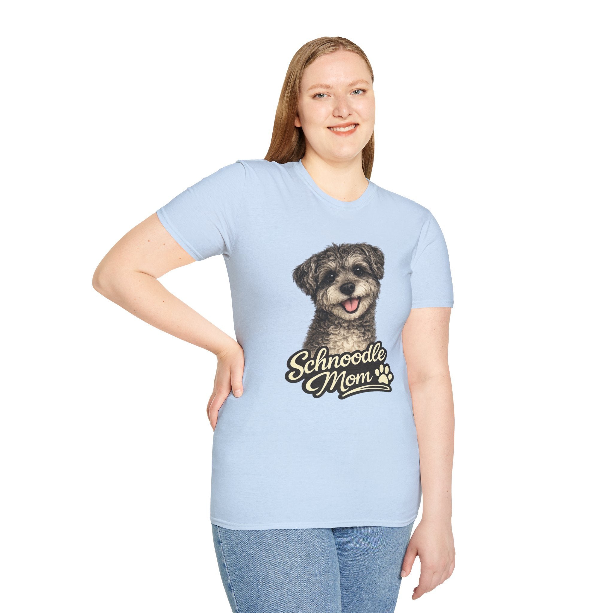 Schnoodle Mom Shirt – Cute Schnoodle T-Shirt for Dog Lovers, Schnauzer Poodle Mix Tee, Dog Mom Gift