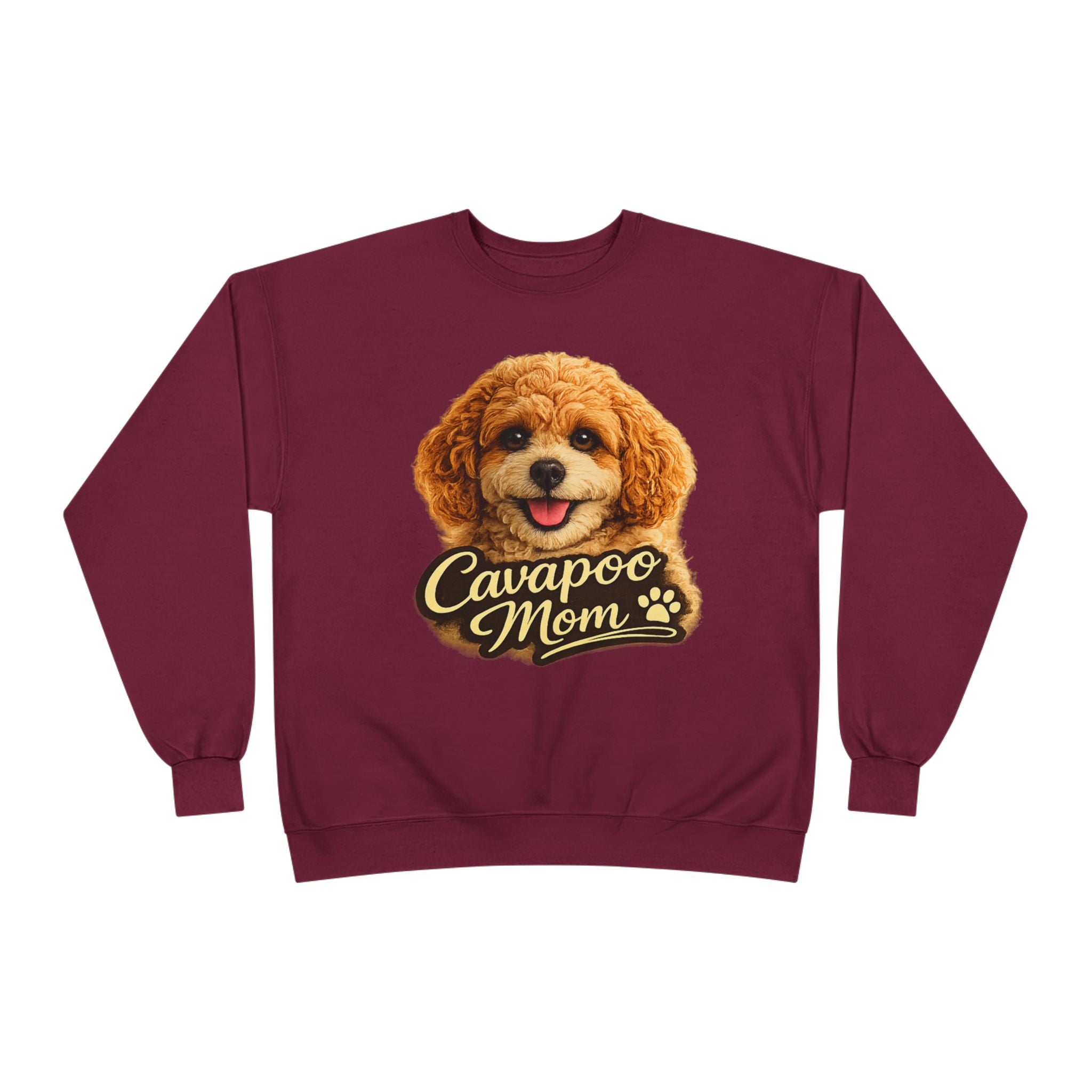 Cavapoo Mom Sweatshirt – Cozy Doodle Mom Crewneck, Cute Cavapoo Gift, Dog Mom Pullover, Soft Neutral Sweatshirt