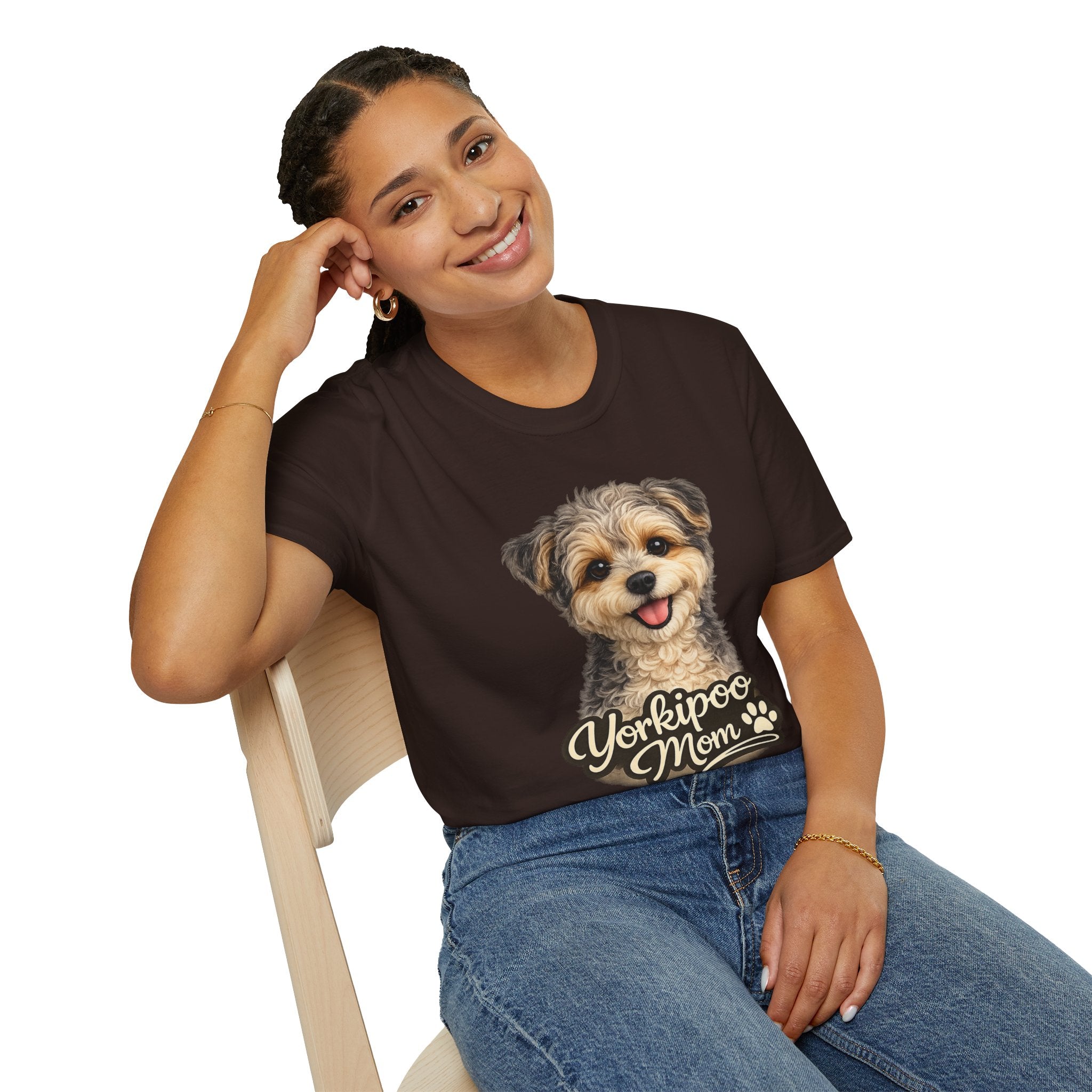 Yorkipoo Mom Shirt – Cute Yorkipoo T-Shirt for Dog Lovers, Small Dog Mom Tee, Yorkshire Terrier Poodle Mix Gift