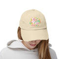 Doodle Parent Distressed Cap — Retro Mountain Labradoodle Dog Hat