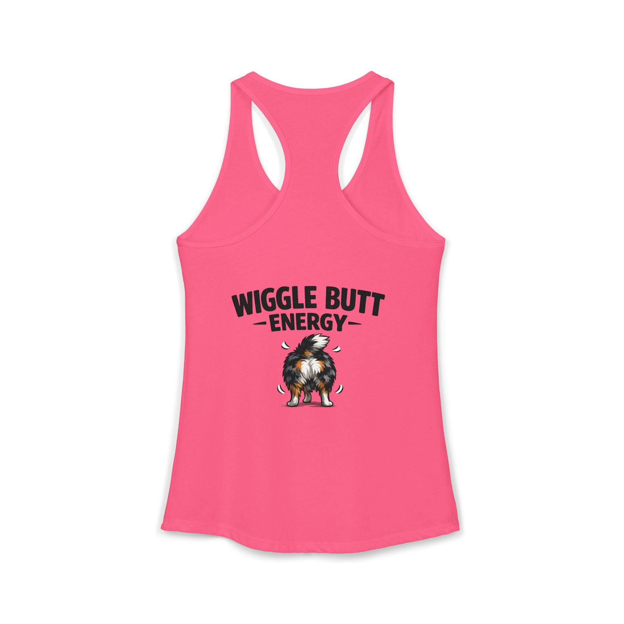 Wiggle Butt Energy Australian Shepherd Racerback Tank
