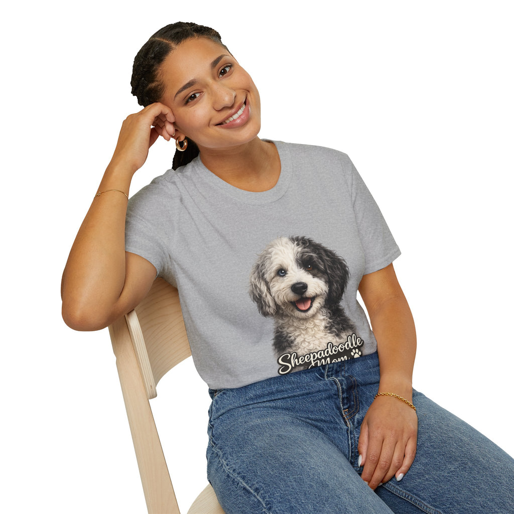 Sheepadoodle Mom Shirt – Cute Sheepadoodle T-Shirt for Dog Lovers, Doodle Mom Tee, Funny Dog Mom Gift, Pet Lover Apparel