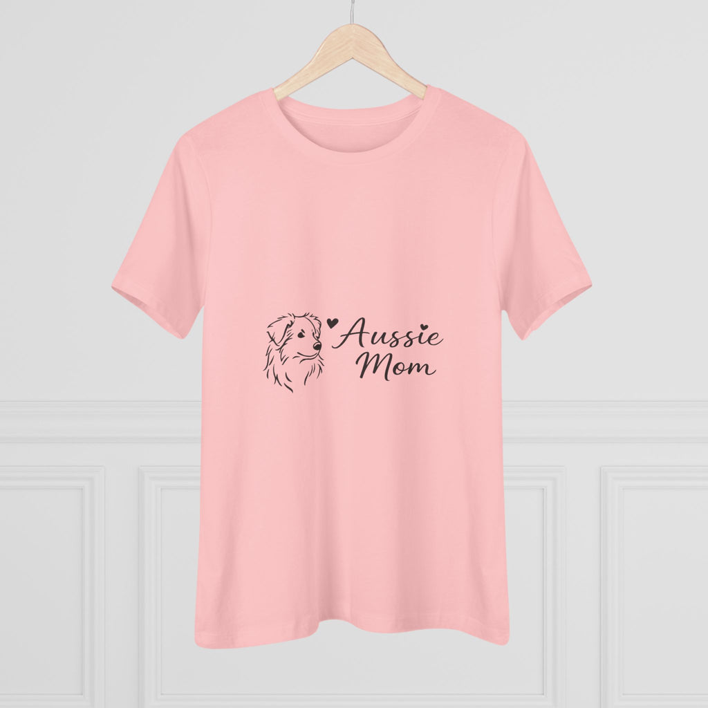Aussie Mom T-Shirt — Women's Australian Shepherd Mum Tee