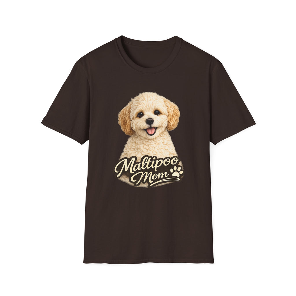 Maltipoo Mom Shirt – Cute Maltipoo T-Shirt for Dog Lovers, Small Dog Mom Tee, Maltese Poodle Mix Gift for