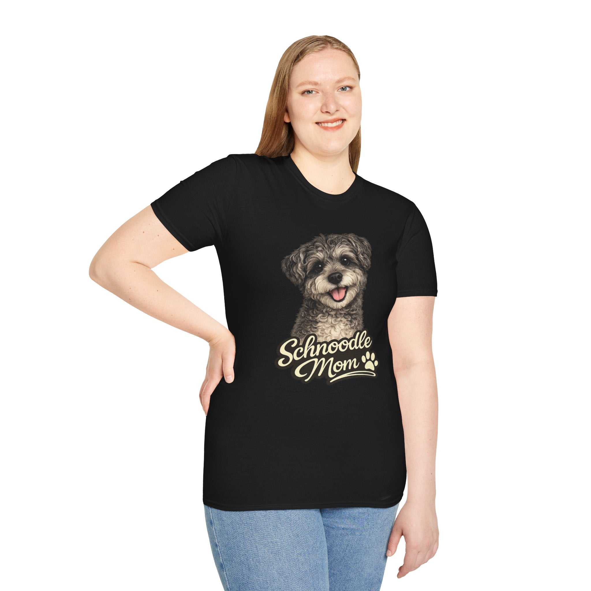 Schnoodle Mom Shirt – Cute Schnoodle T-Shirt for Dog Lovers, Schnauzer Poodle Mix Tee, Dog Mom Gift