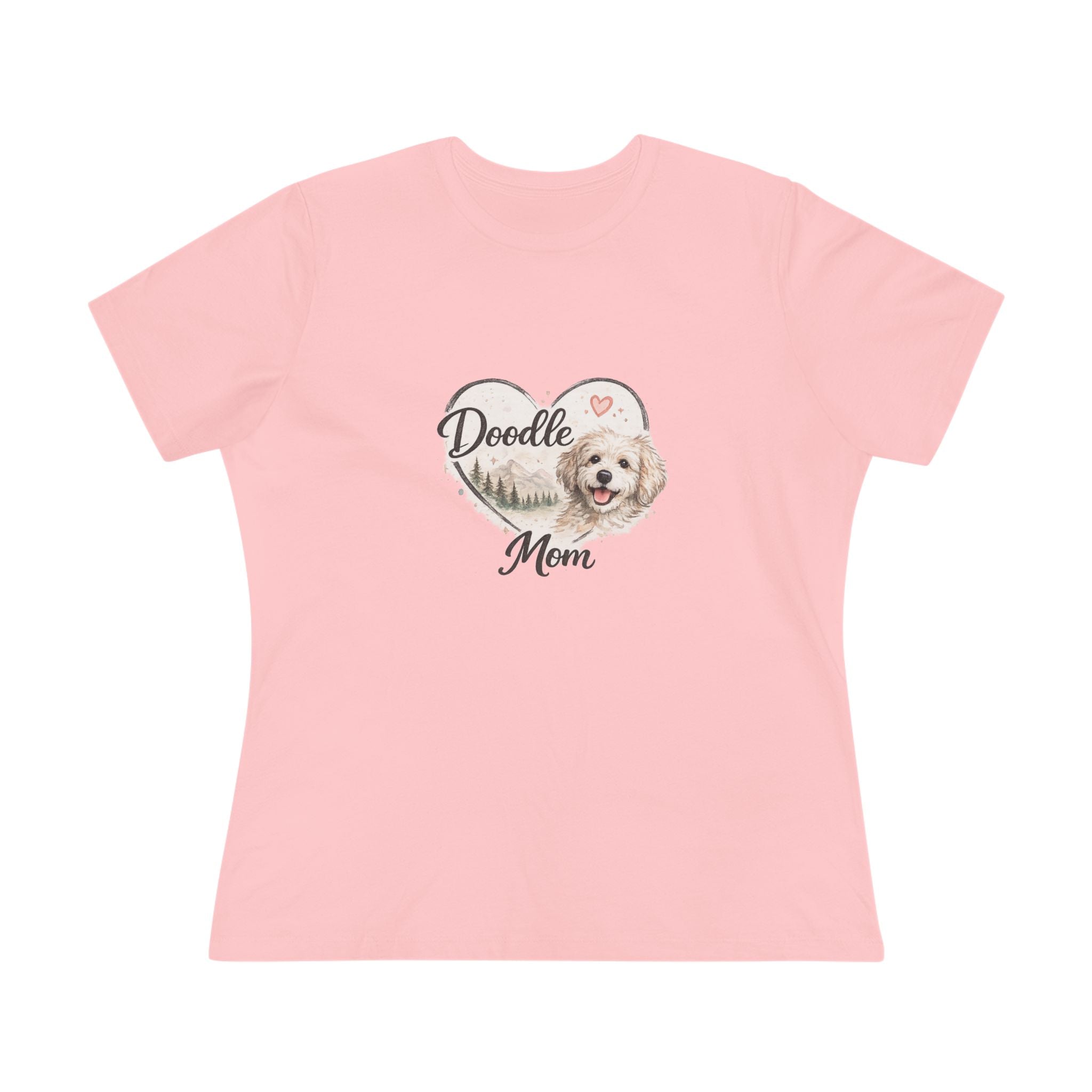 Doodle Mom T‑Shirt — Women’s Dog Lover Tee with Heart Paw Design