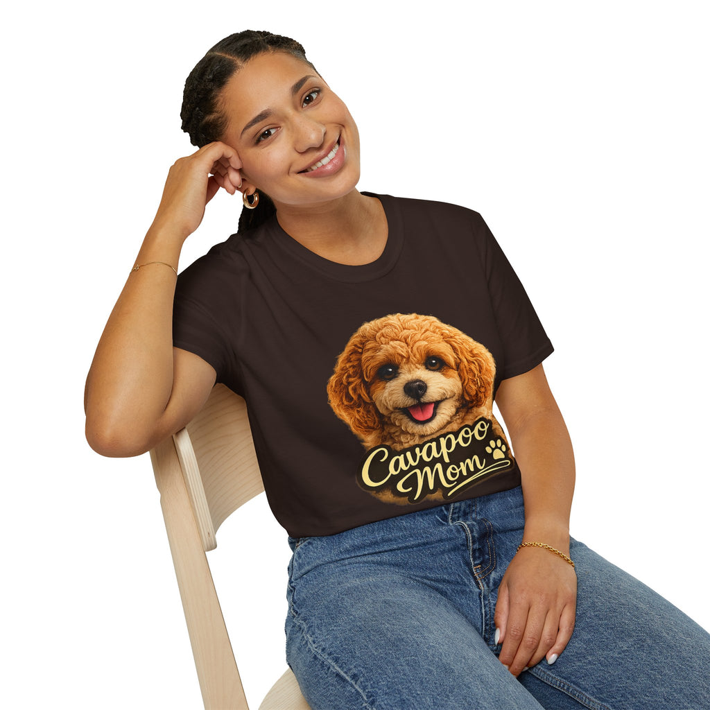 Cavapoo Mom Shirt – Cute Cavapoo T-Shirt for Dog Lovers, Doodle Mom Tee, Cavalier Poodle Mix Gift for Women
