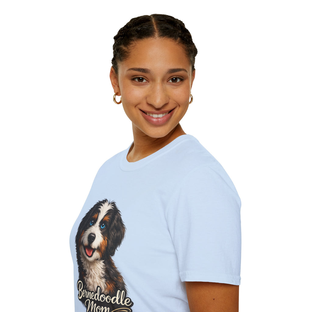 Bernedoodle Mom Shirt – Cute Bernedoodle T-Shirt for Dog Lovers, Doodle Mom Tee, Bernese Mountain Dog Poodle Mix Gift