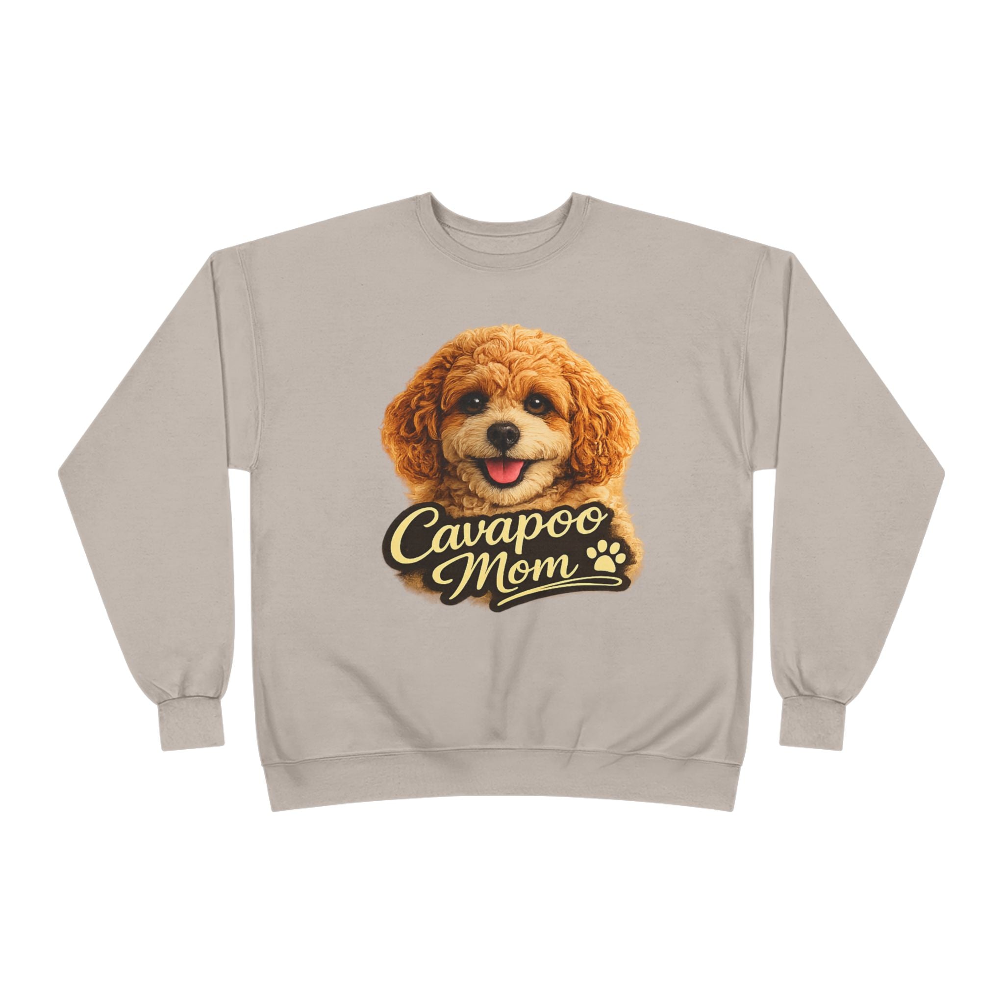 Cavapoo Mom Sweatshirt – Cozy Doodle Mom Crewneck, Cute Cavapoo Gift, Dog Mom Pullover, Soft Neutral Sweatshirt