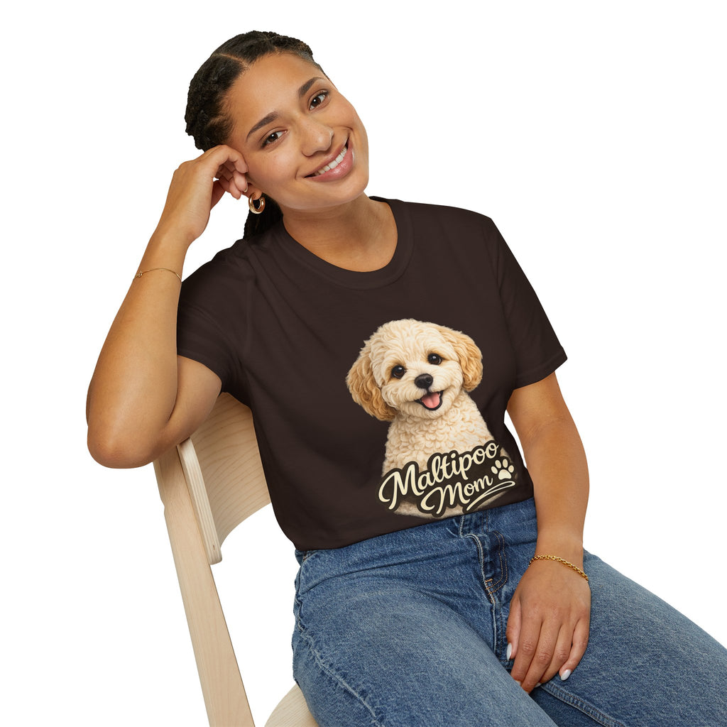 Maltipoo Mom Shirt – Cute Maltipoo T-Shirt for Dog Lovers, Small Dog Mom Tee, Maltese Poodle Mix Gift for
