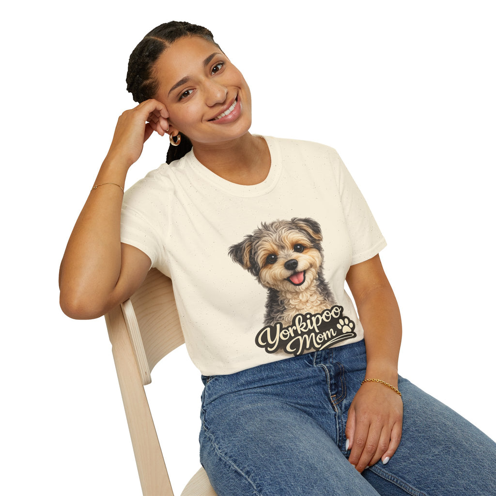 Yorkipoo Mom Shirt – Cute Yorkipoo T-Shirt for Dog Lovers, Small Dog Mom Tee, Yorkshire Terrier Poodle Mix Gift