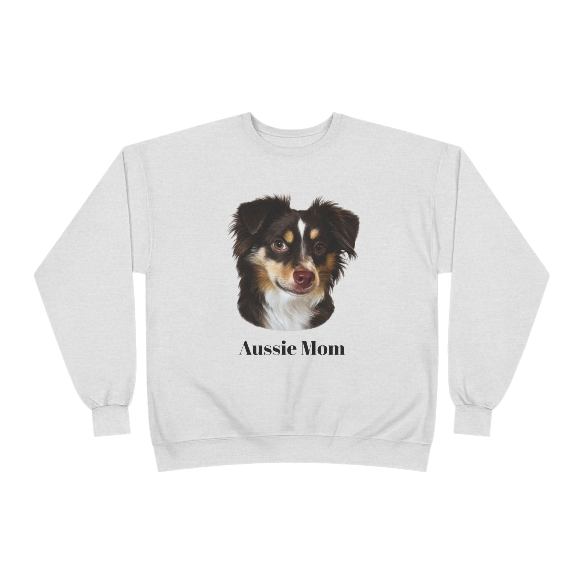 Aussie Mom Sweatshirt – Australian Shepherd Dog Lover Crewneck, Cute Dog Mom Gift, Cozy Aussie Owner Pullover