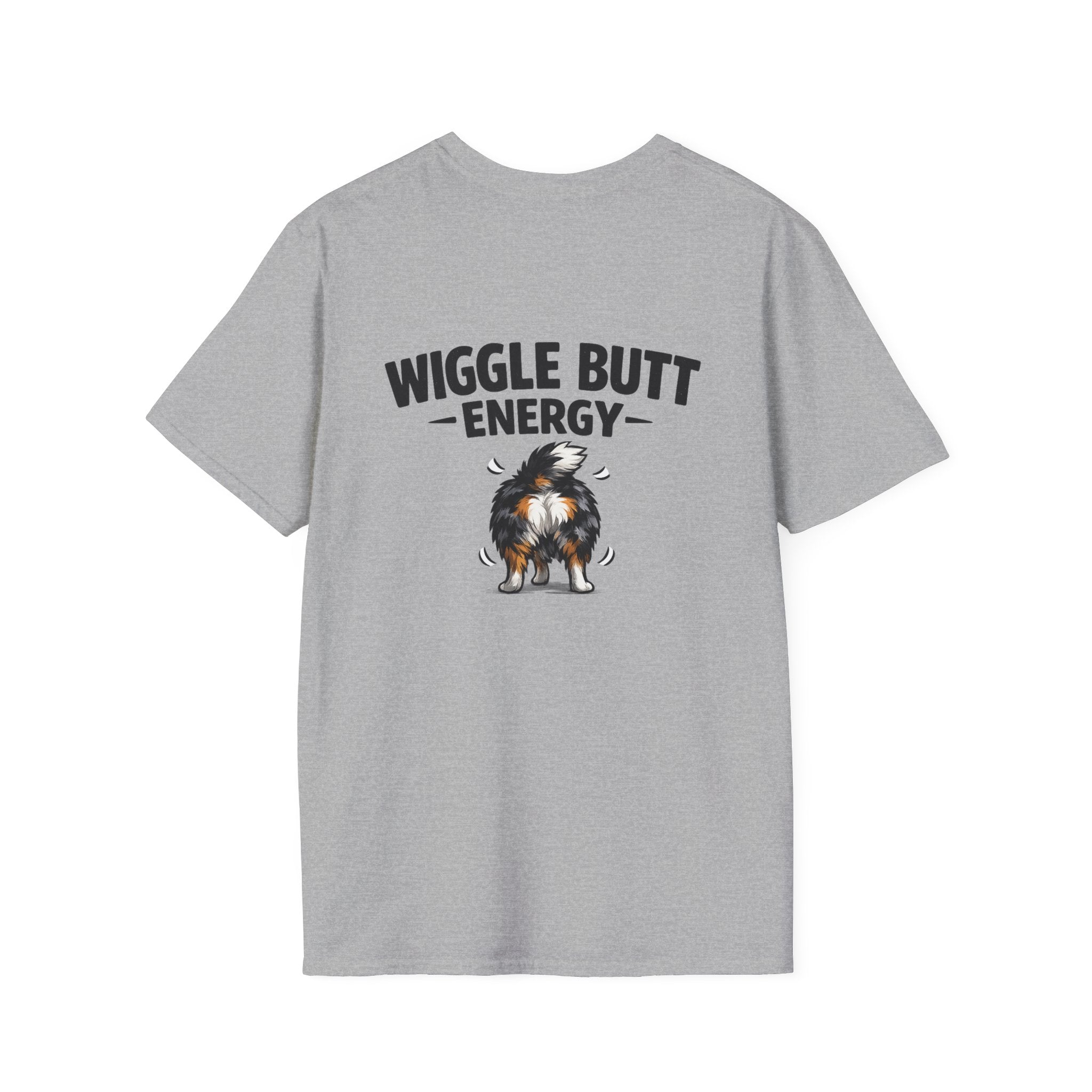 Wiggle Butt Energy Australian Shepherd T-Shirt — Funny Dog Lover Gift