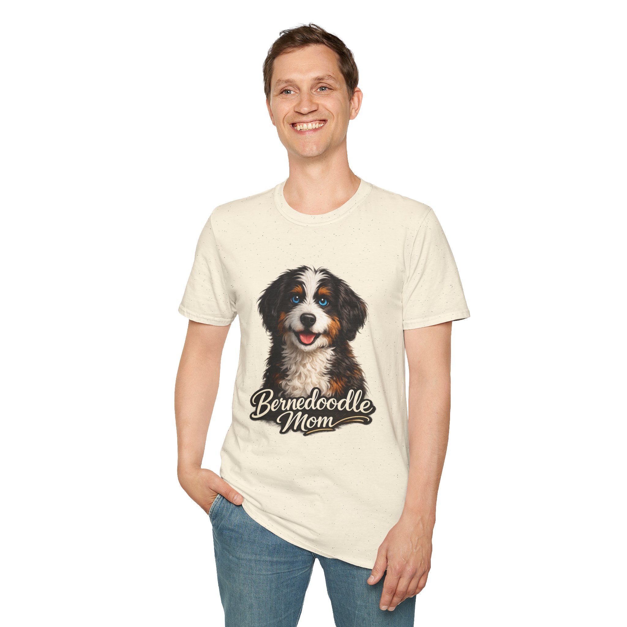 Bernedoodle Mom Shirt – Cute Bernedoodle T-Shirt for Dog Lovers, Doodle Mom Tee, Bernese Mountain Dog Poodle Mix Gift