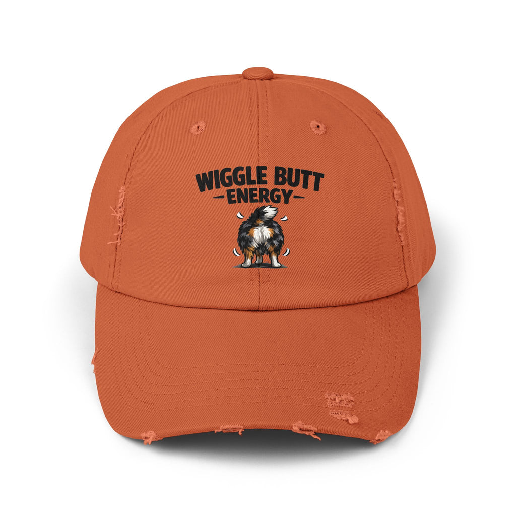 Wiggle Butt Energy Hat – Funny Australian Shepherd Cap, Distressed Dog Lover Hat, Aussie Owner Gift