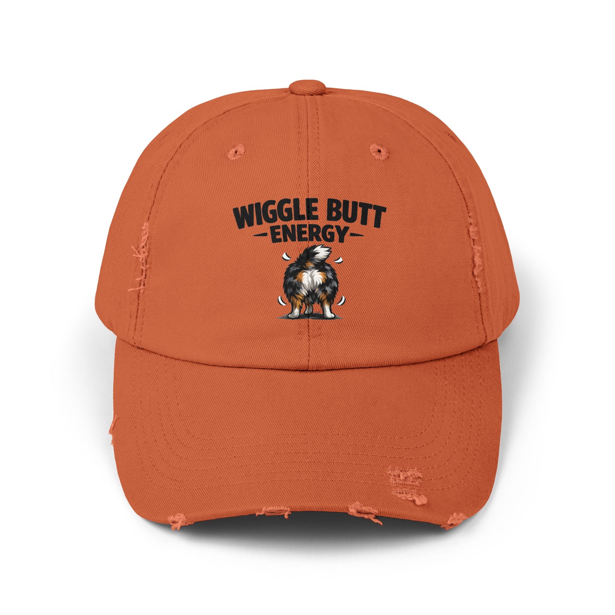 Wiggle Butt Energy Hat – Funny Australian Shepherd Cap, Distressed Dog Lover Hat, Aussie Owner Gift