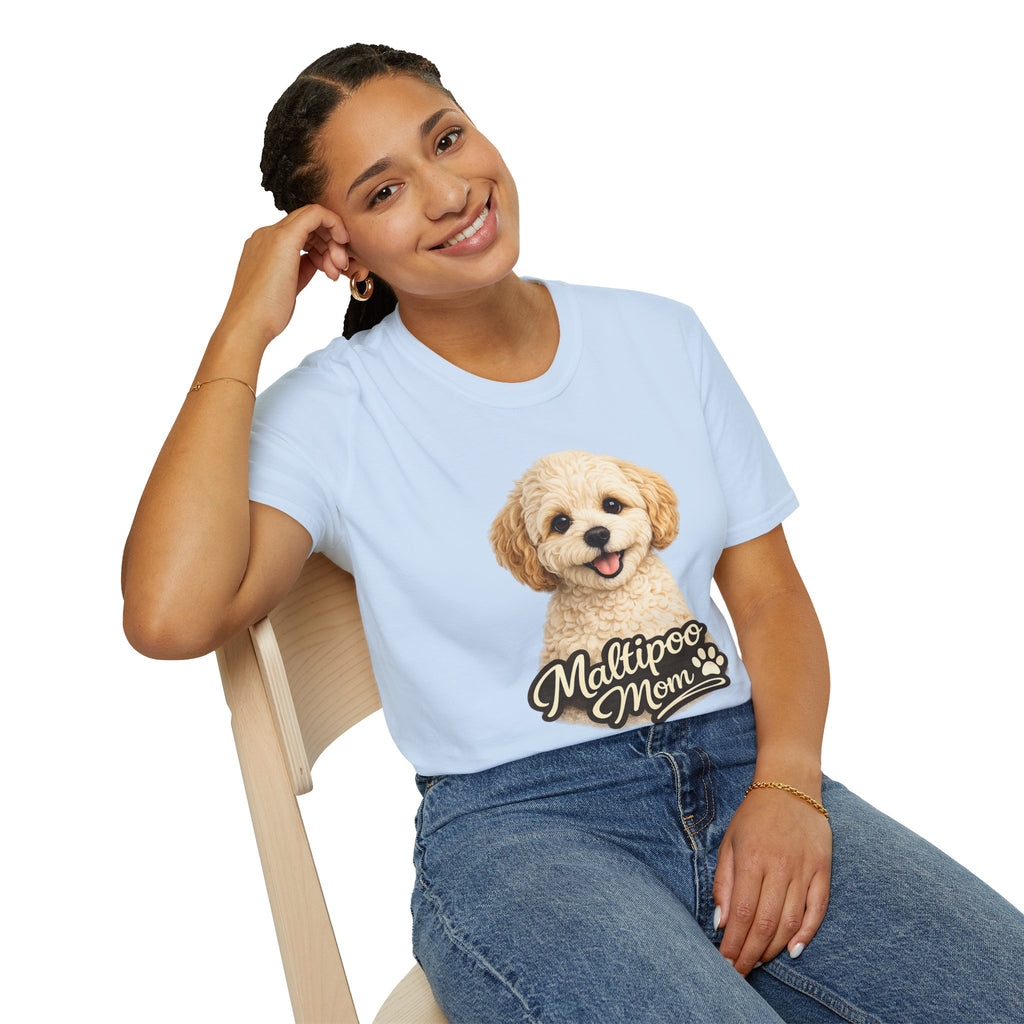 Maltipoo Mom Shirt – Cute Maltipoo T-Shirt for Dog Lovers, Small Dog Mom Tee, Maltese Poodle Mix Gift for