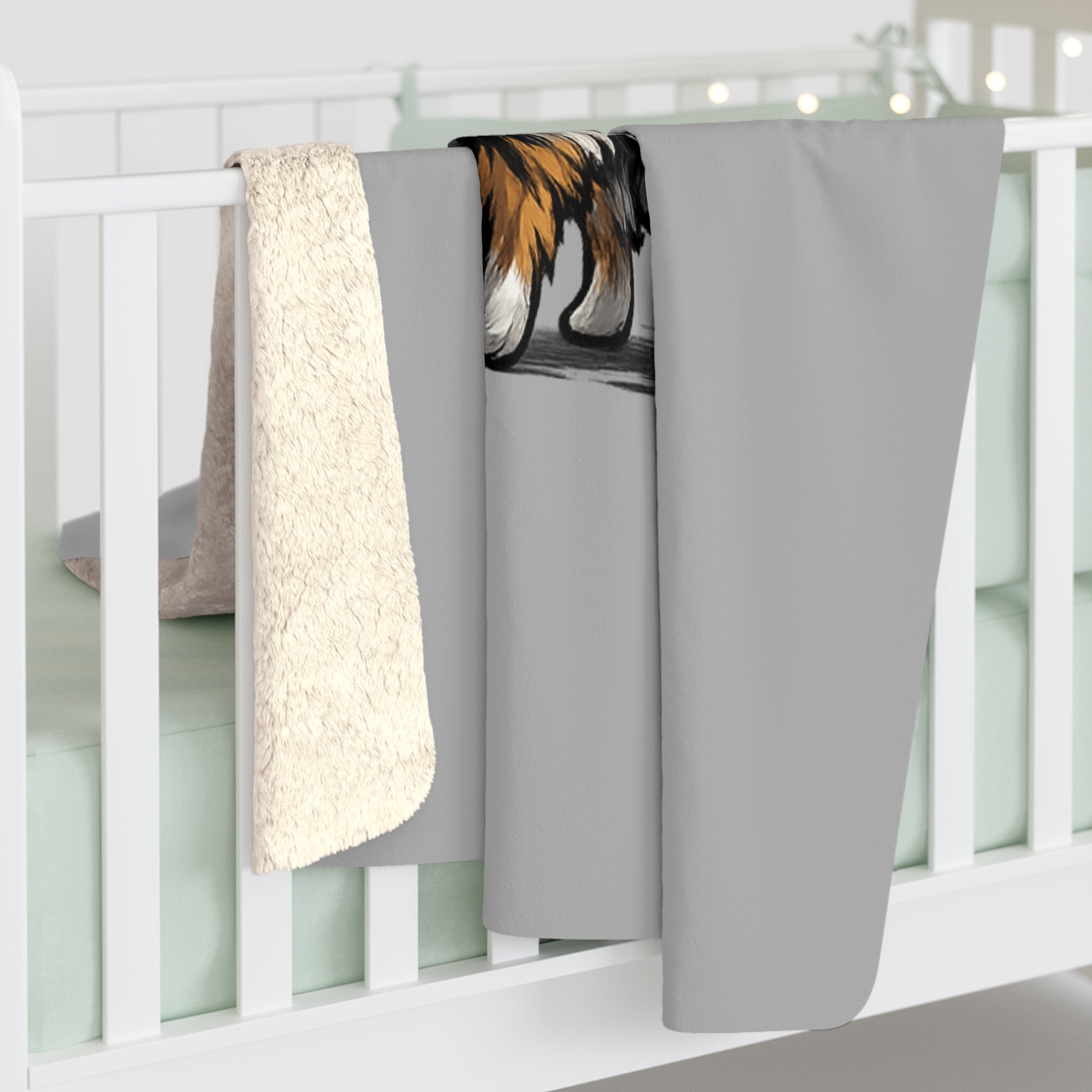 Wiggle Butt Energy Sherpa Blanket – Australian Shepherd Throw, Funny Dog Lover Gift, Cozy Aussie Dog Mom Blanket