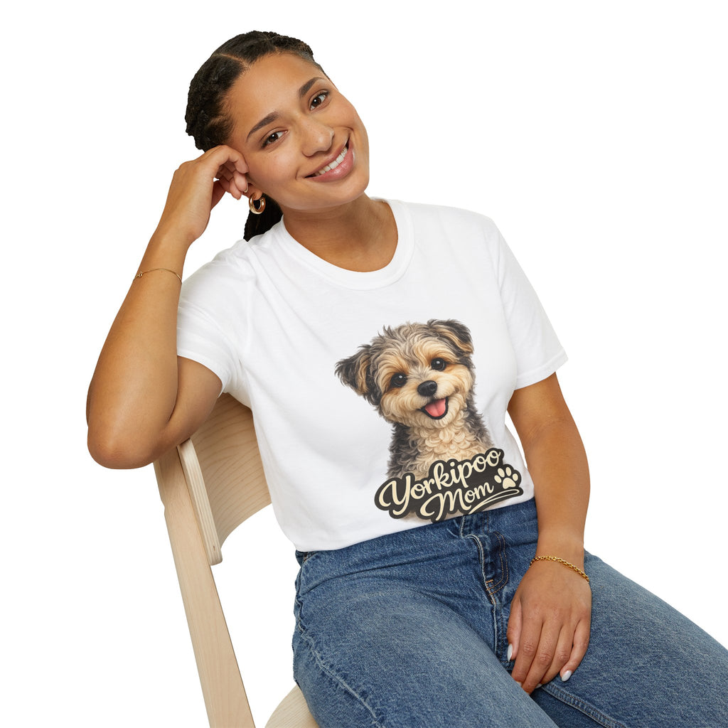 Yorkipoo Mom Shirt – Cute Yorkipoo T-Shirt for Dog Lovers, Small Dog Mom Tee, Yorkshire Terrier Poodle Mix Gift