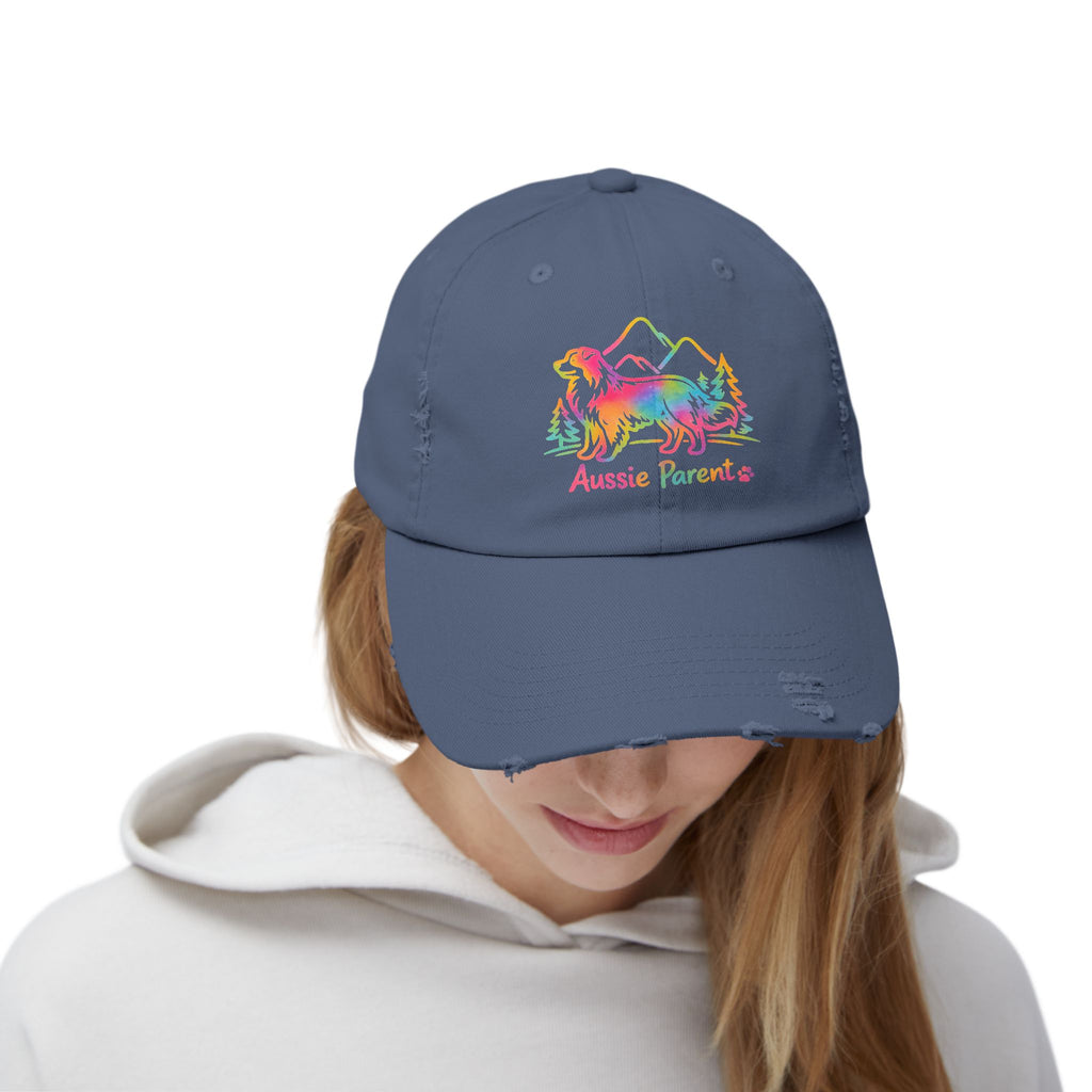 Aussie Parent Cap — Rainbow Australian Shepherd Dog Dad Mom Hat