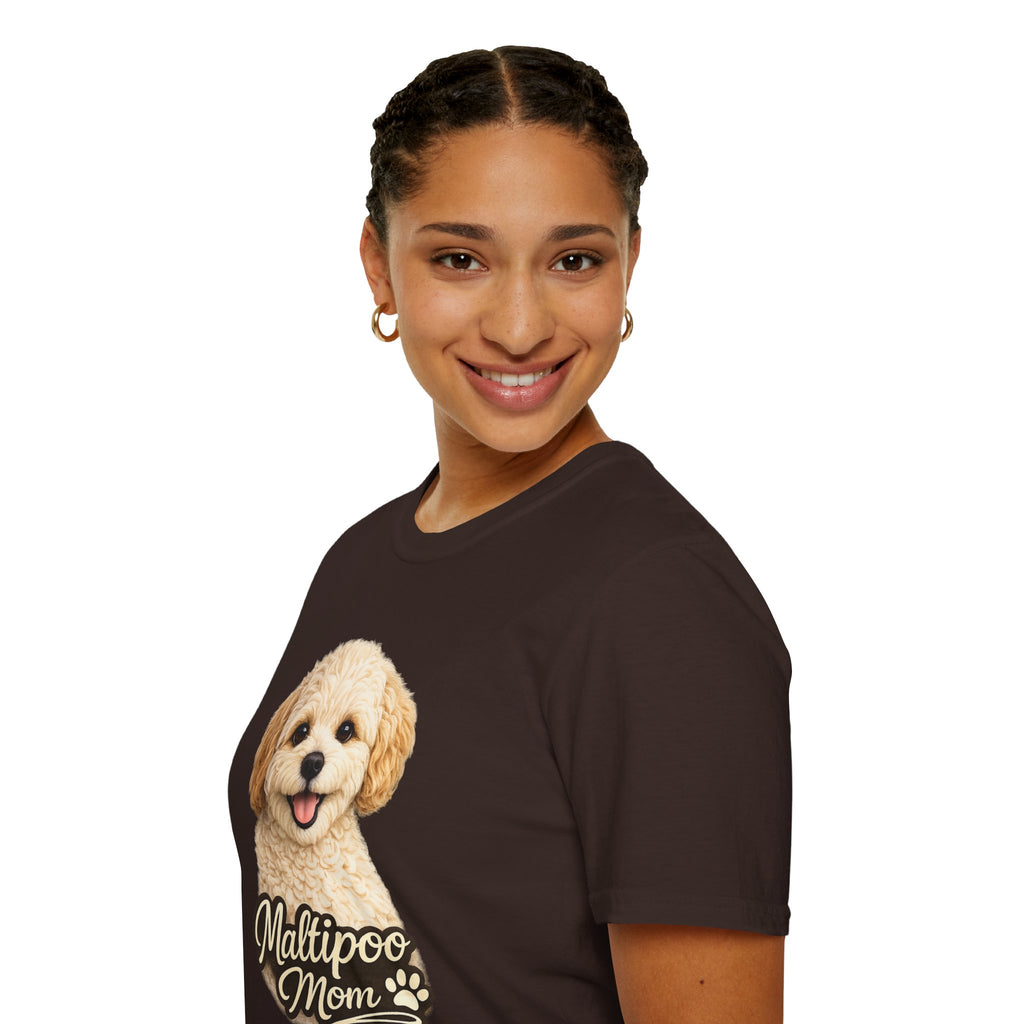 Maltipoo Mom Shirt – Cute Maltipoo T-Shirt for Dog Lovers, Small Dog Mom Tee, Maltese Poodle Mix Gift for