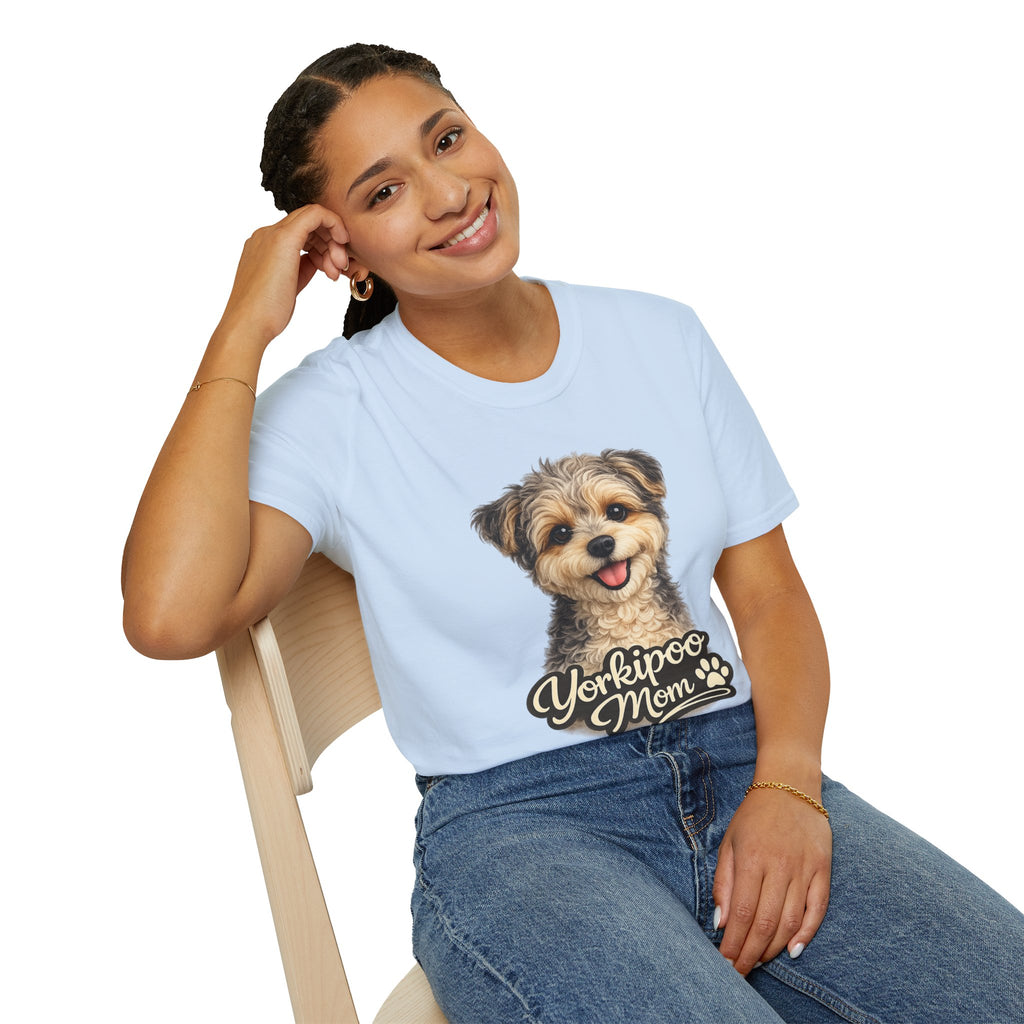 Yorkipoo Mom Shirt – Cute Yorkipoo T-Shirt for Dog Lovers, Small Dog Mom Tee, Yorkshire Terrier Poodle Mix Gift