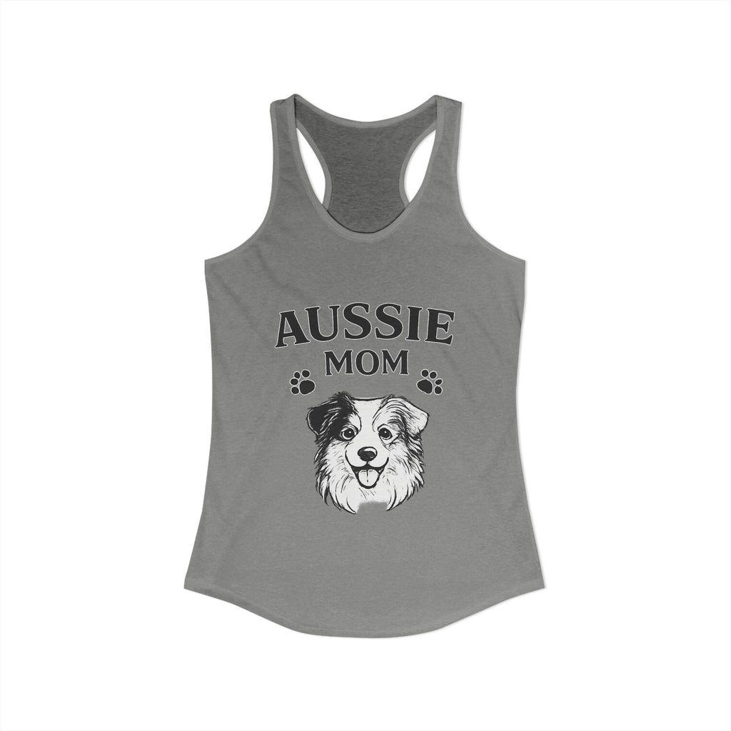Australian Shepherd Mom Racerback Tank — Cute Aussie Dog Mom Tank Top