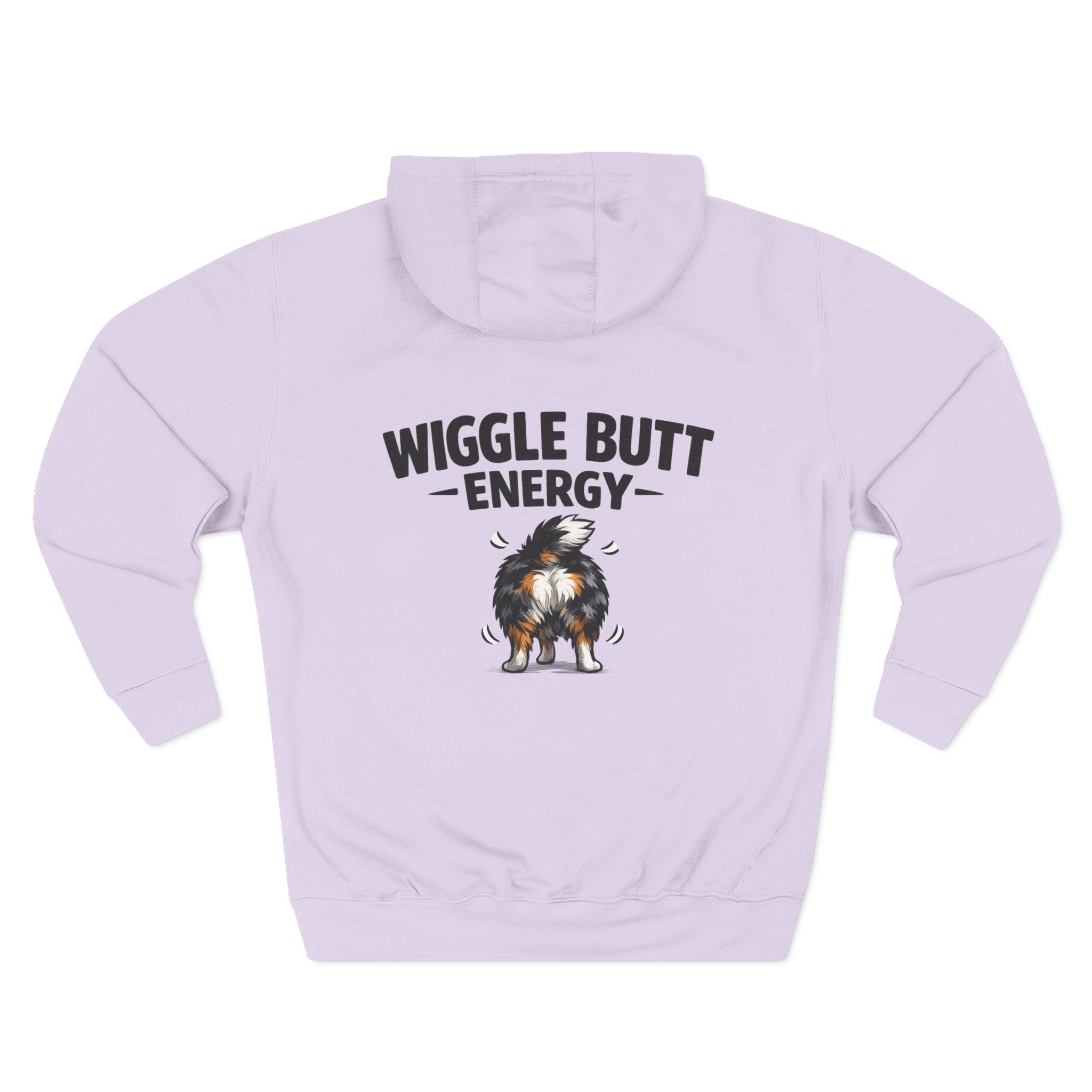Wiggle Butt Energy Hoodie – Funny Australian Shepherd Sweatshirt, Dog Lover Gift, Cozy Aussie Owner Pullover