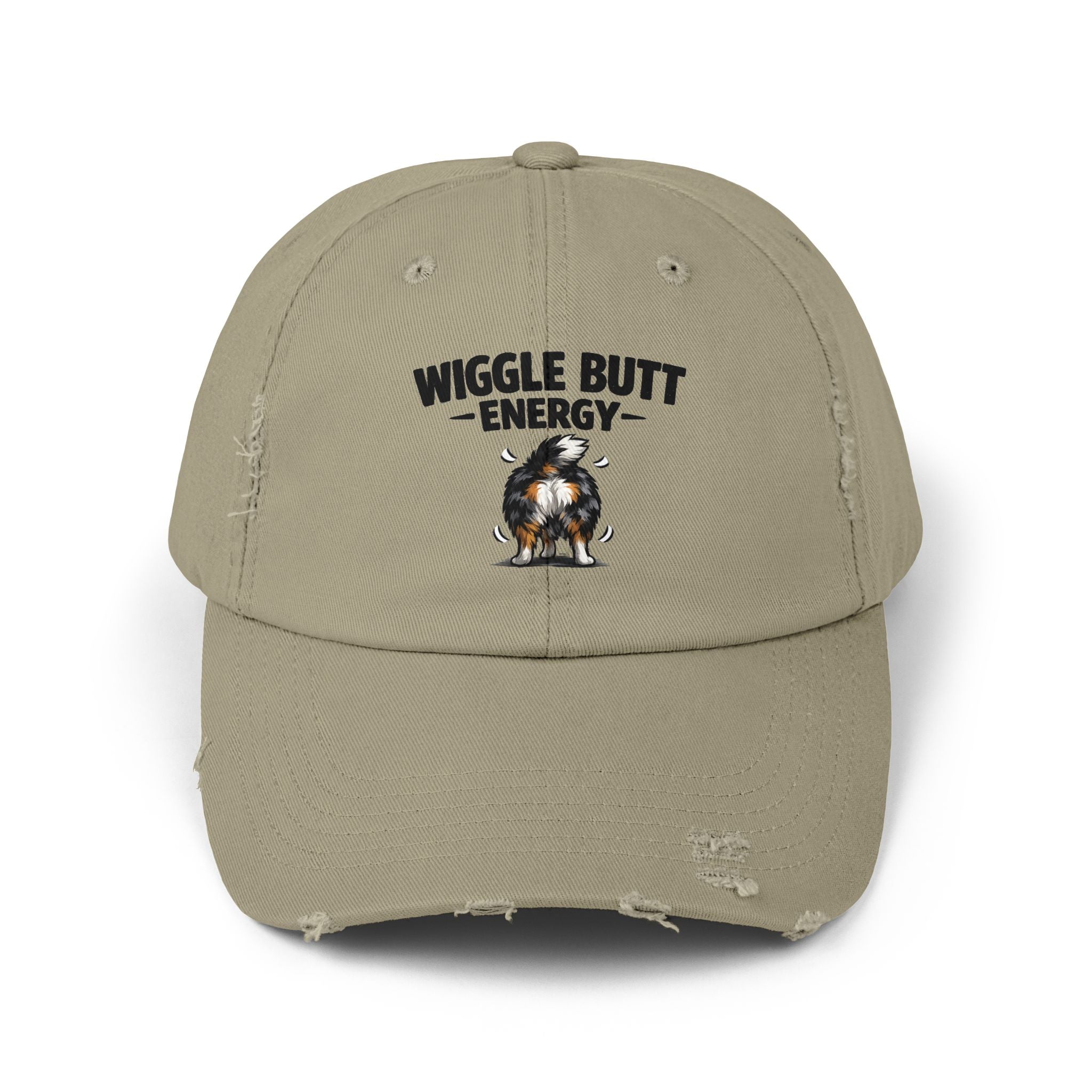 Wiggle Butt Energy Hat – Funny Australian Shepherd Cap, Distressed Dog Lover Hat, Aussie Owner Gift