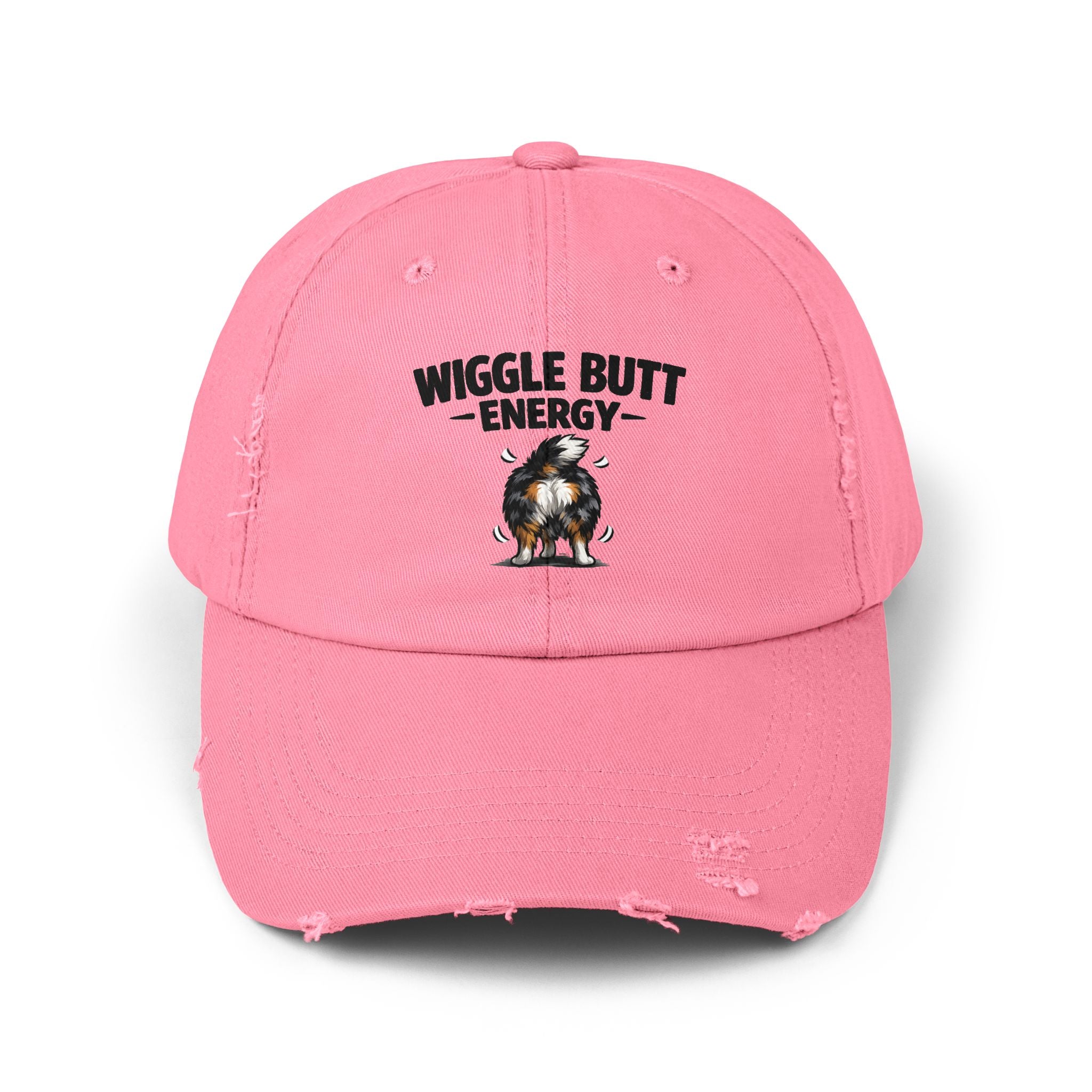 Wiggle Butt Energy Hat – Funny Australian Shepherd Cap, Distressed Dog Lover Hat, Aussie Owner Gift