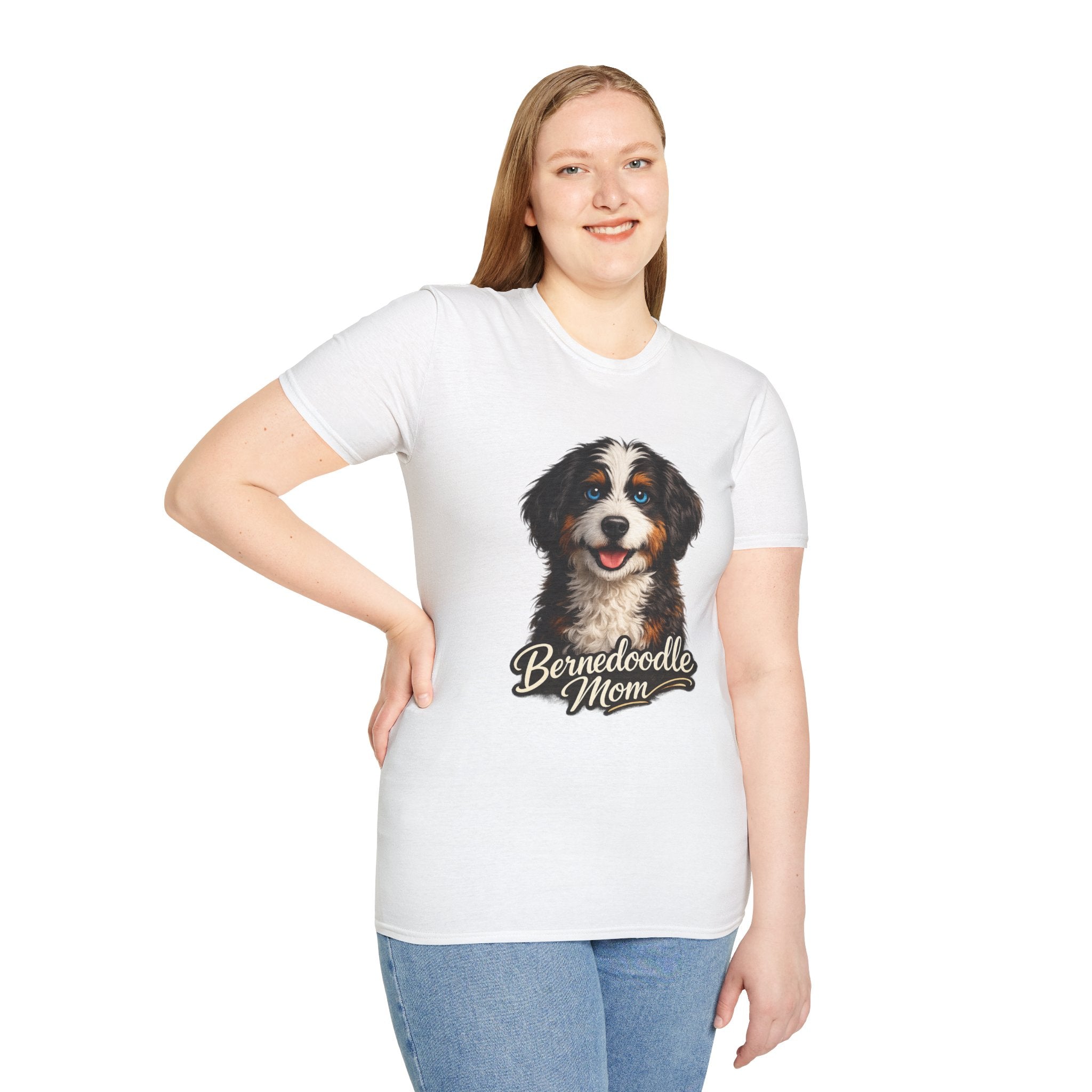 Bernedoodle Mom Shirt – Cute Bernedoodle T-Shirt for Dog Lovers, Doodle Mom Tee, Bernese Mountain Dog Poodle Mix Gift