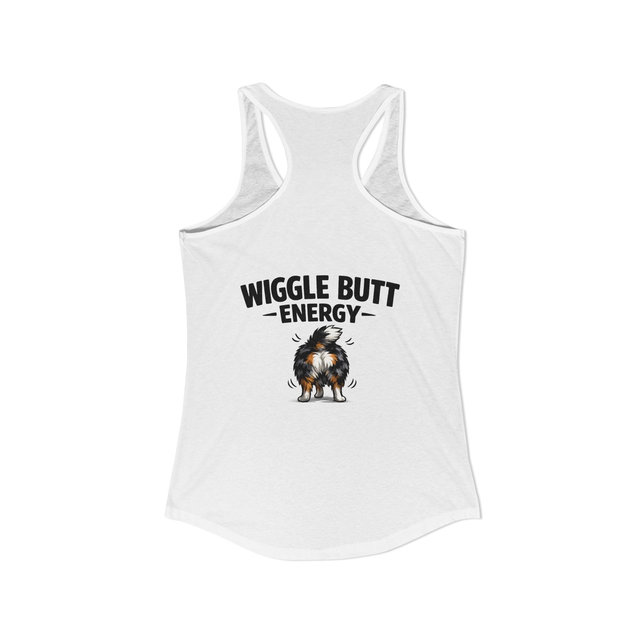 Wiggle Butt Energy Australian Shepherd Racerback Tank