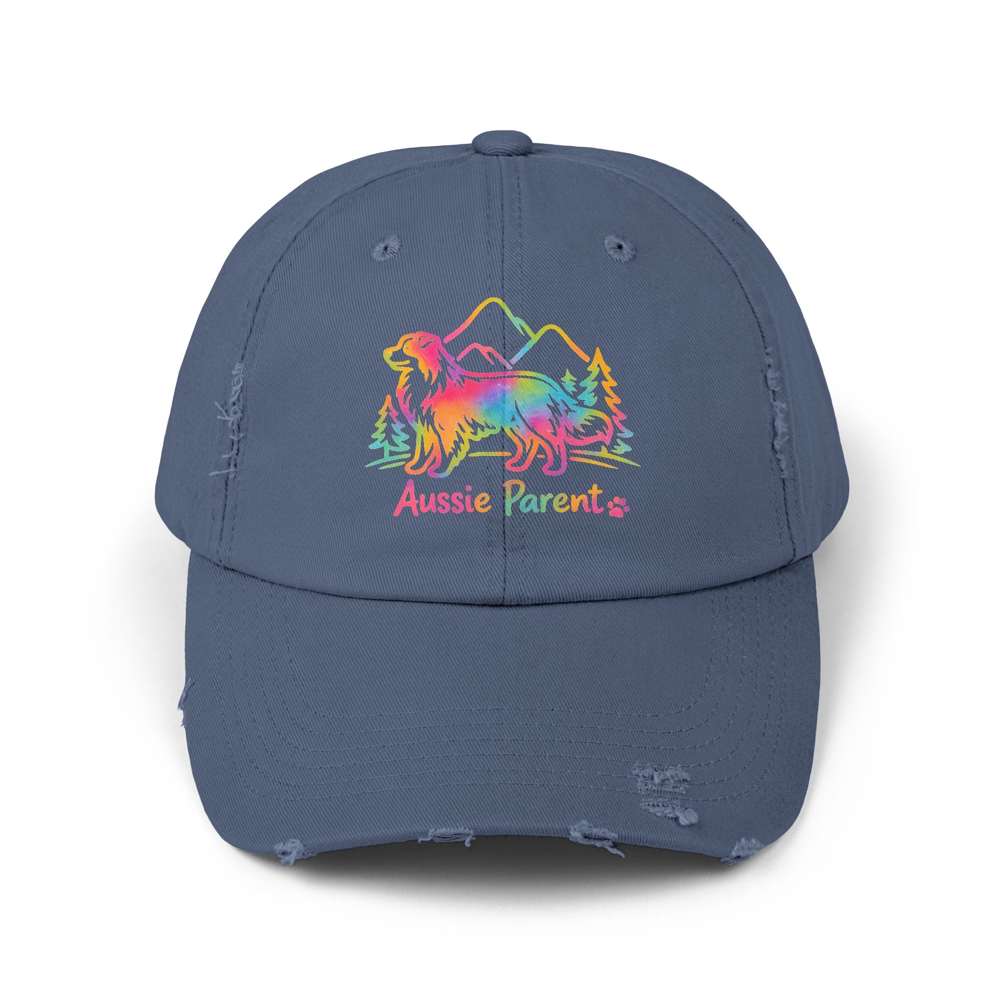 Aussie Parent Cap — Rainbow Australian Shepherd Dog Dad Mom Hat