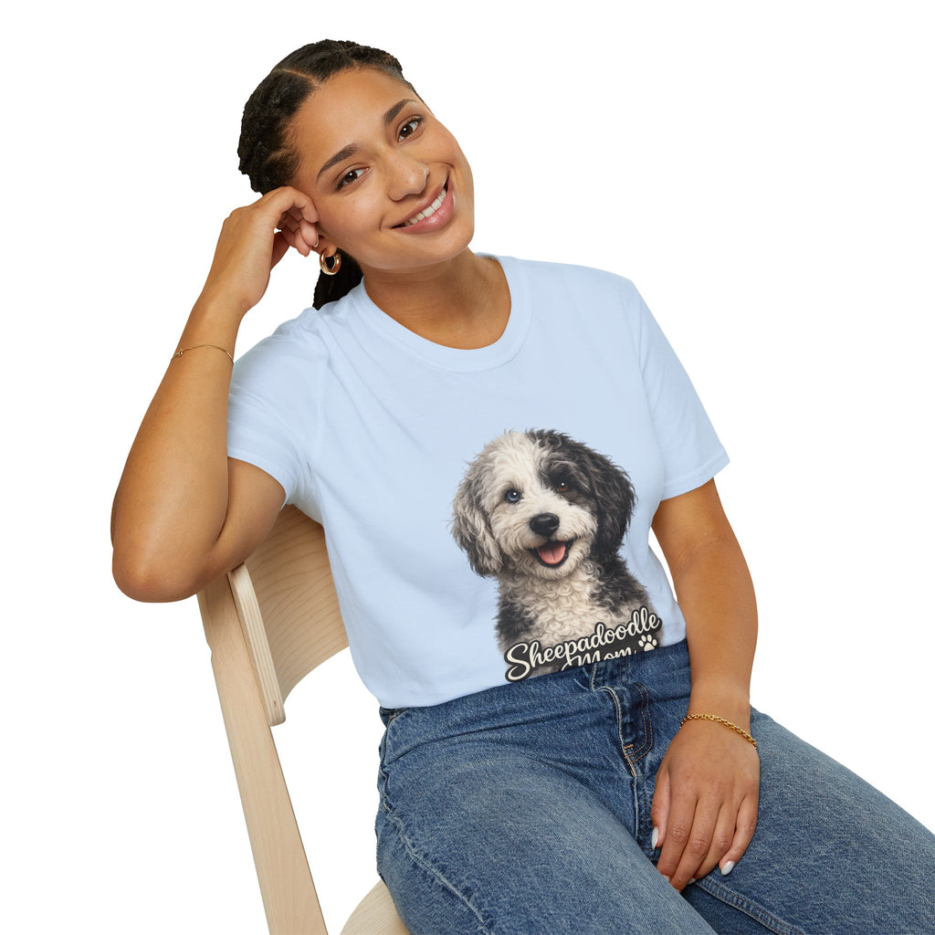 Sheepadoodle Mom Shirt – Cute Sheepadoodle T-Shirt for Dog Lovers, Doodle Mom Tee, Funny Dog Mom Gift, Pet Lover Apparel