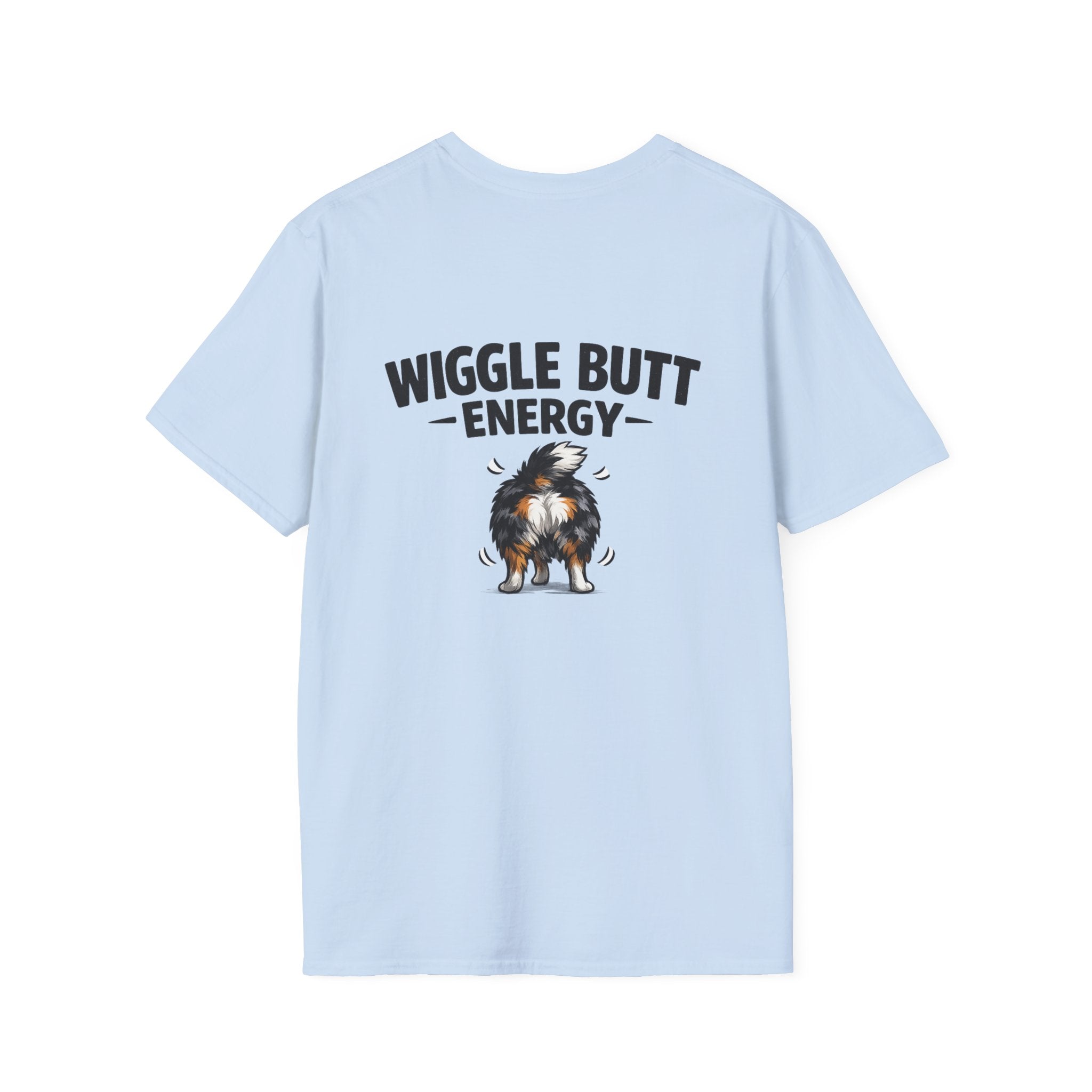 Wiggle Butt Energy Australian Shepherd T-Shirt — Funny Dog Lover Gift
