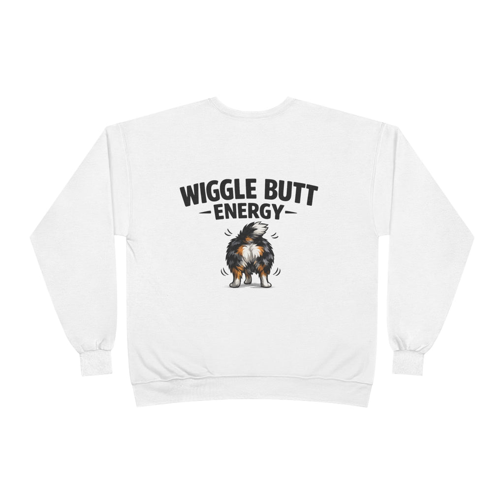 Wiggle Butt Energy Australian Shepherd Sweatshirt — Funny Dog Lover Crewneck