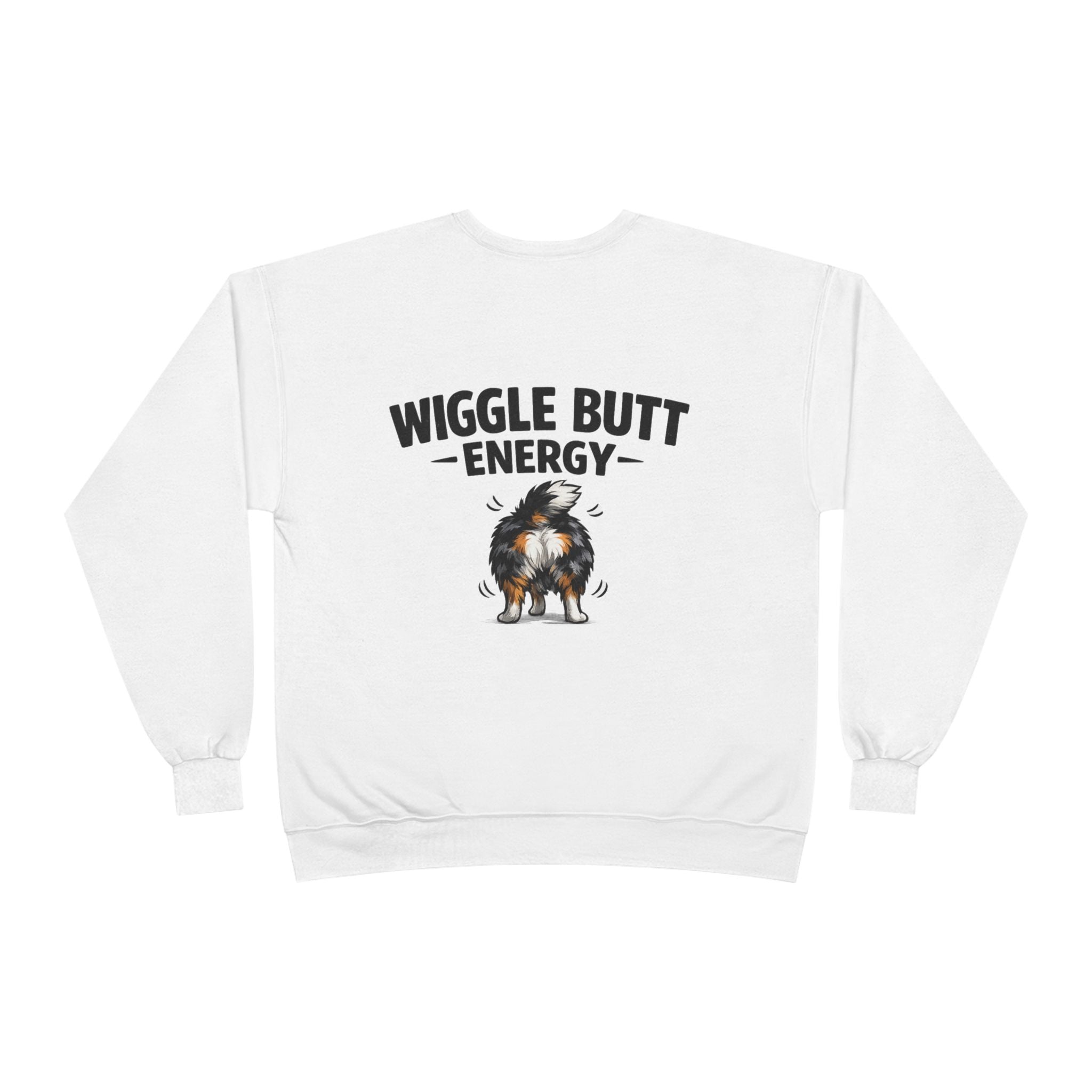Wiggle Butt Energy Australian Shepherd Sweatshirt — Funny Dog Lover Crewneck
