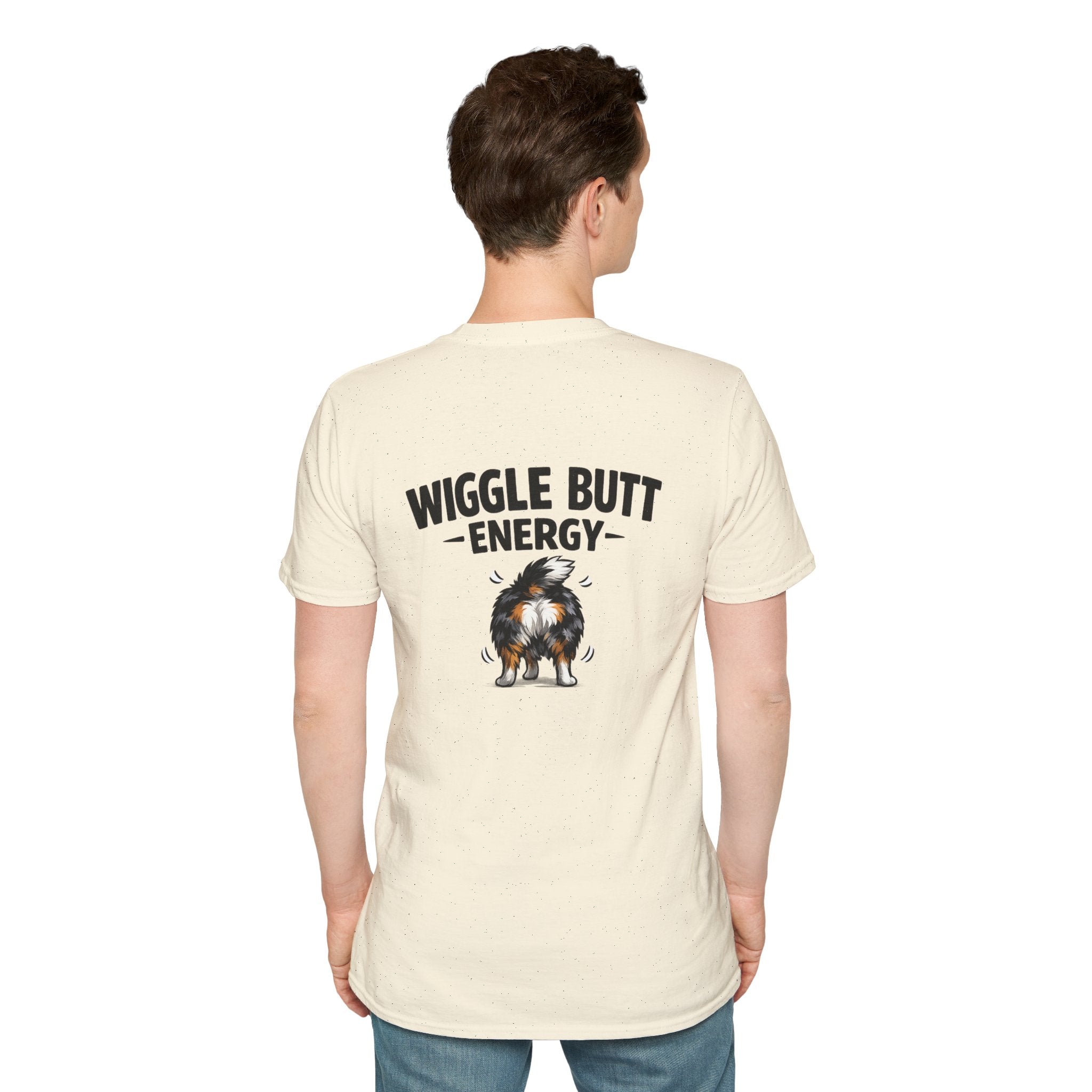 Wiggle Butt Energy Australian Shepherd T-Shirt — Funny Dog Lover Gift