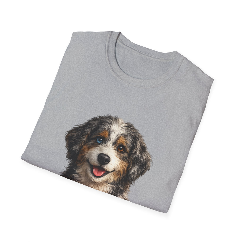 Aussiedoodle Mom T-Shirt — Cute Doodle Mom Tee for Australian Shepherd Poodle Mix Lovers