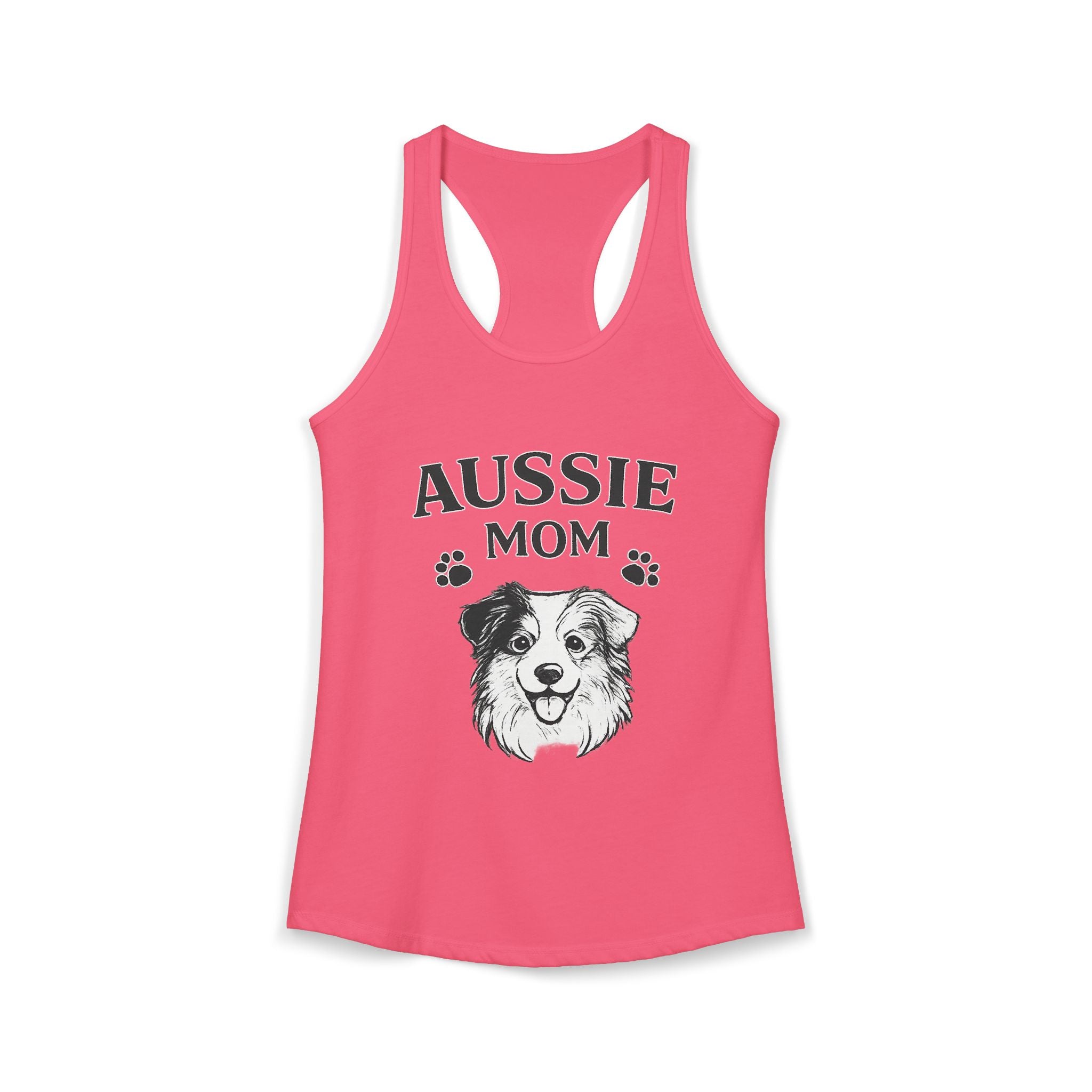 Australian Shepherd Mom Racerback Tank — Cute Aussie Dog Mom Tank Top