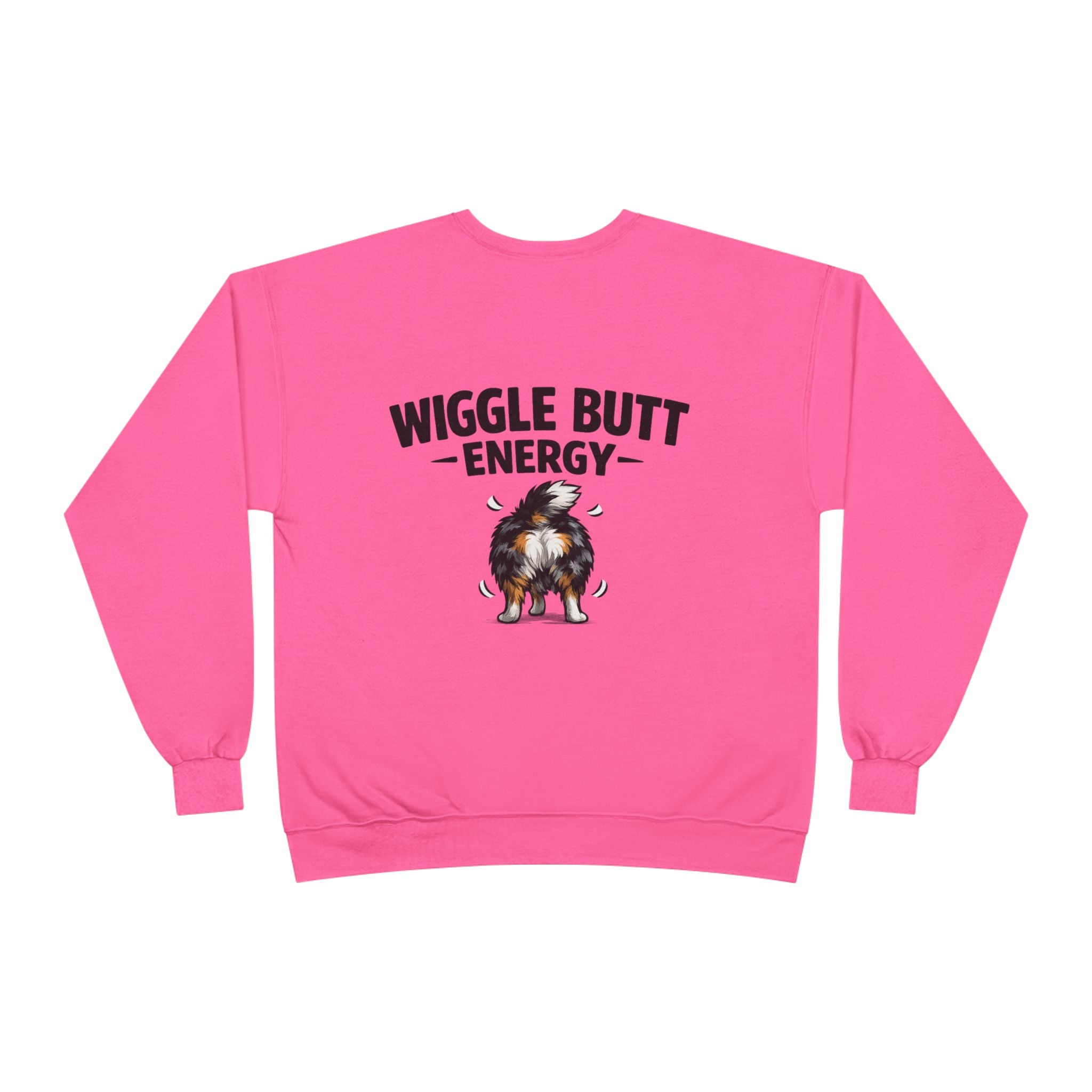 Wiggle Butt Energy Australian Shepherd Sweatshirt — Funny Dog Lover Crewneck