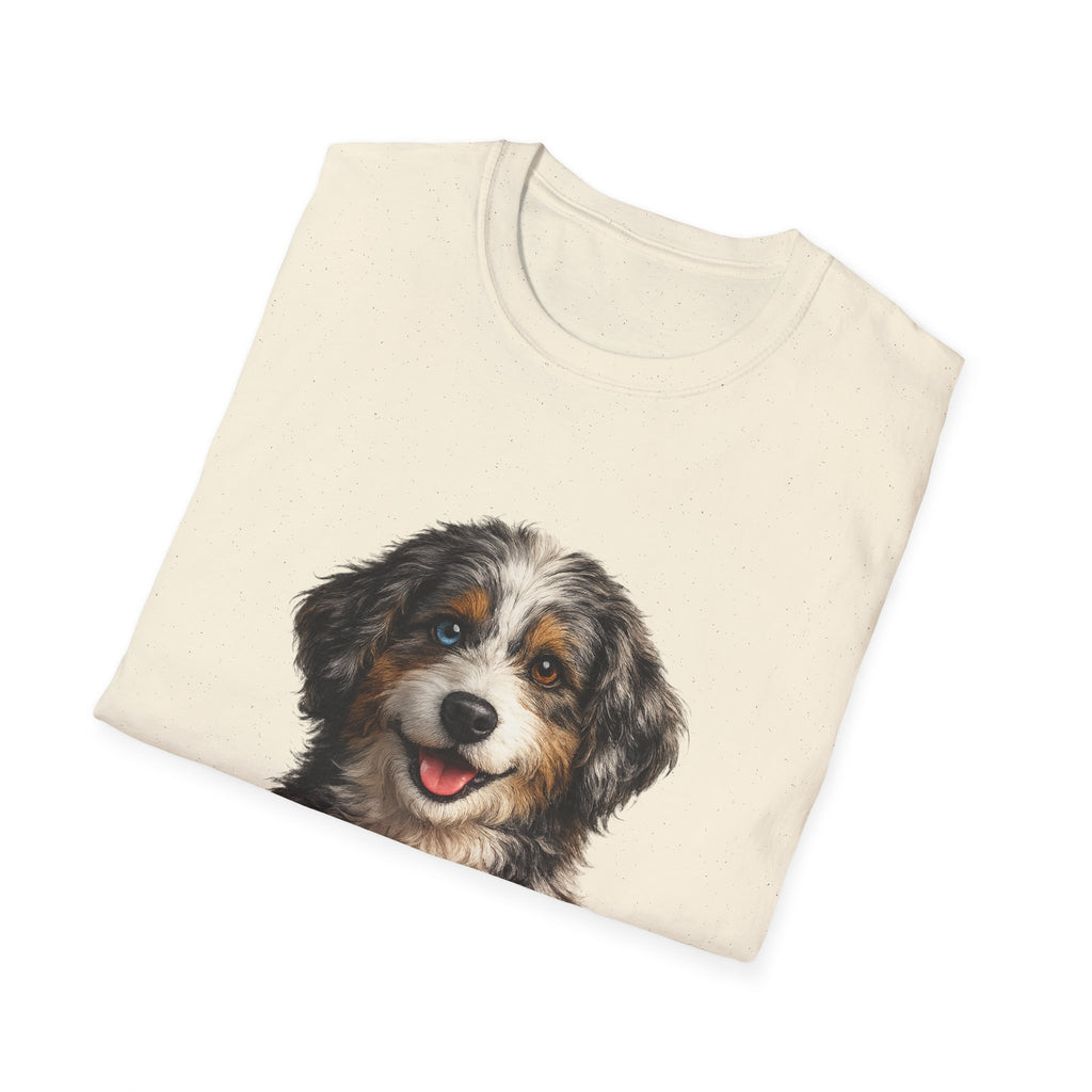 Aussiedoodle Mom T-Shirt — Cute Doodle Mom Tee for Australian Shepherd Poodle Mix Lovers