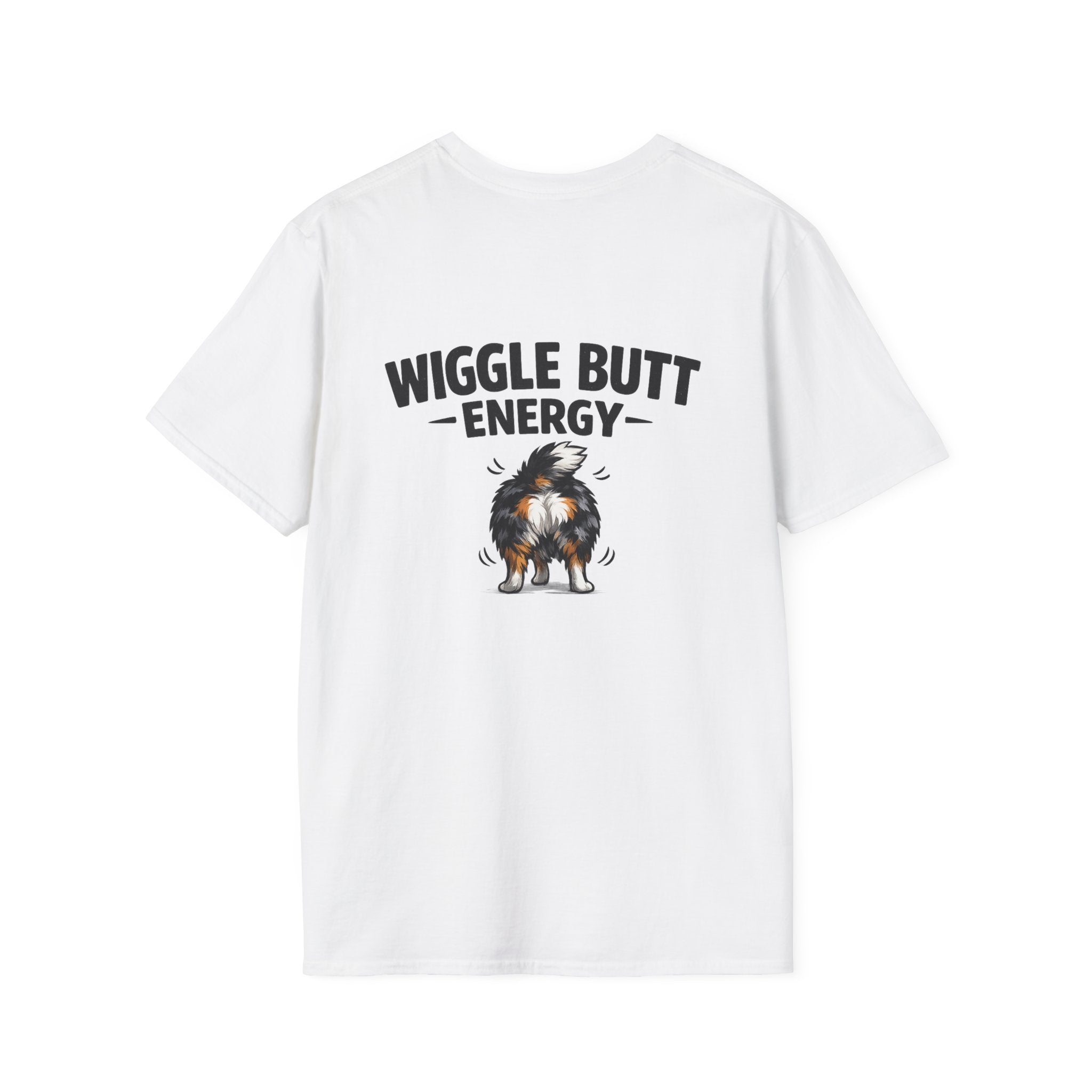 Wiggle Butt Energy Australian Shepherd T-Shirt — Funny Dog Lover Gift