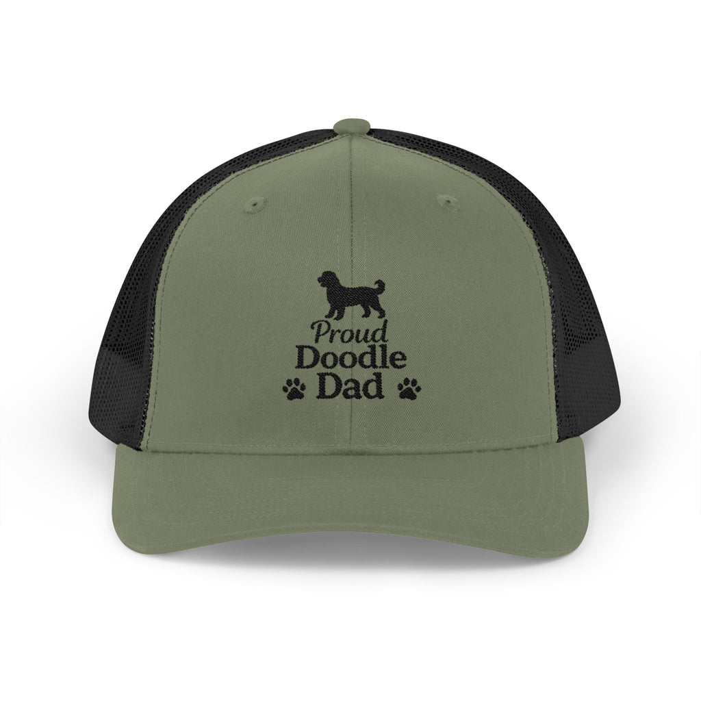 Doodle Dad Snapback Trucker Cap — Embroidered Proud Doodle Dad Hat