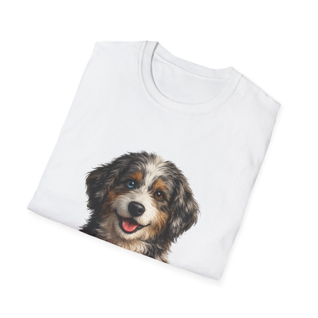 Aussiedoodle Mom T-Shirt — Cute Doodle Mom Tee for Australian Shepherd Poodle Mix Lovers