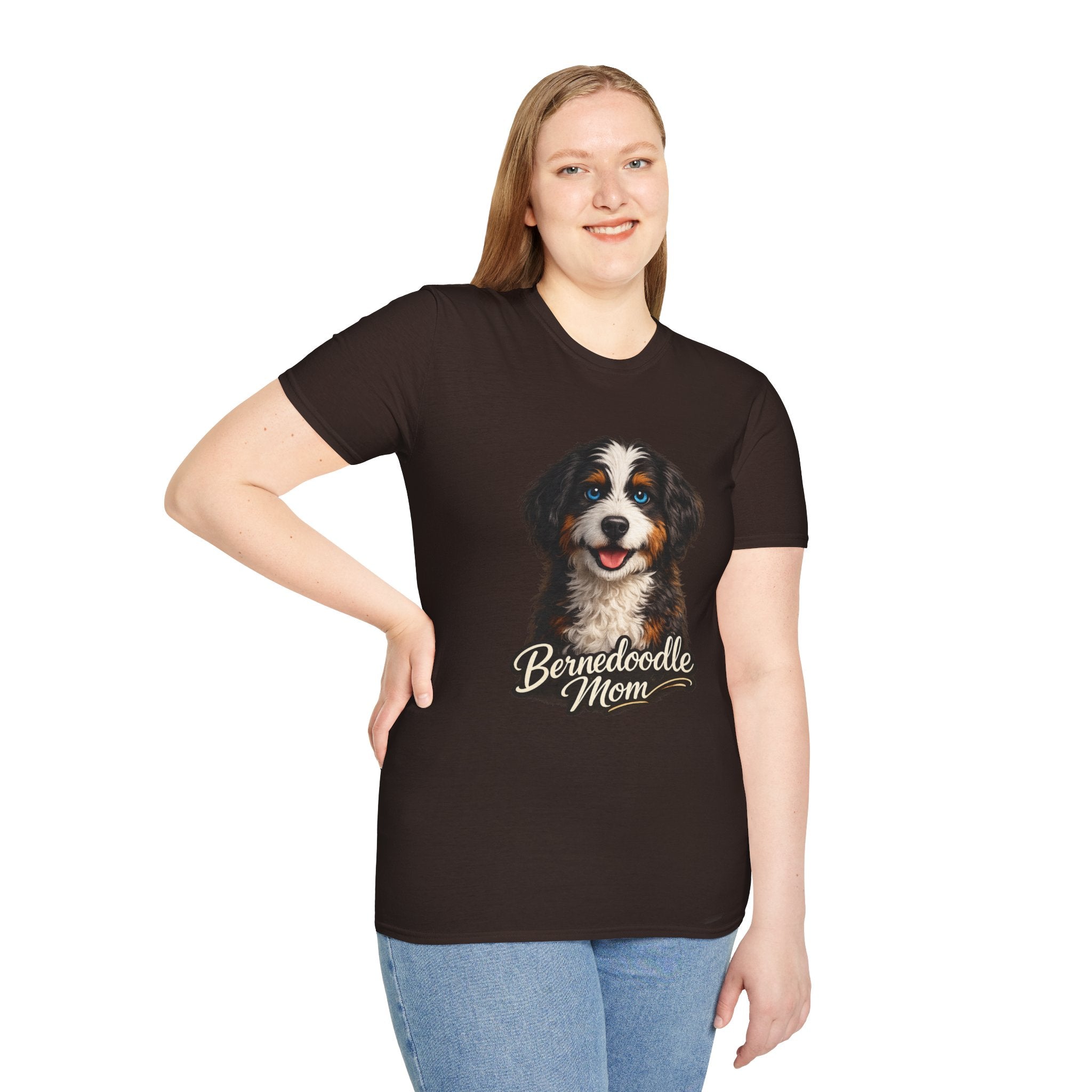 Bernedoodle Mom Shirt – Cute Bernedoodle T-Shirt for Dog Lovers, Doodle Mom Tee, Bernese Mountain Dog Poodle Mix Gift