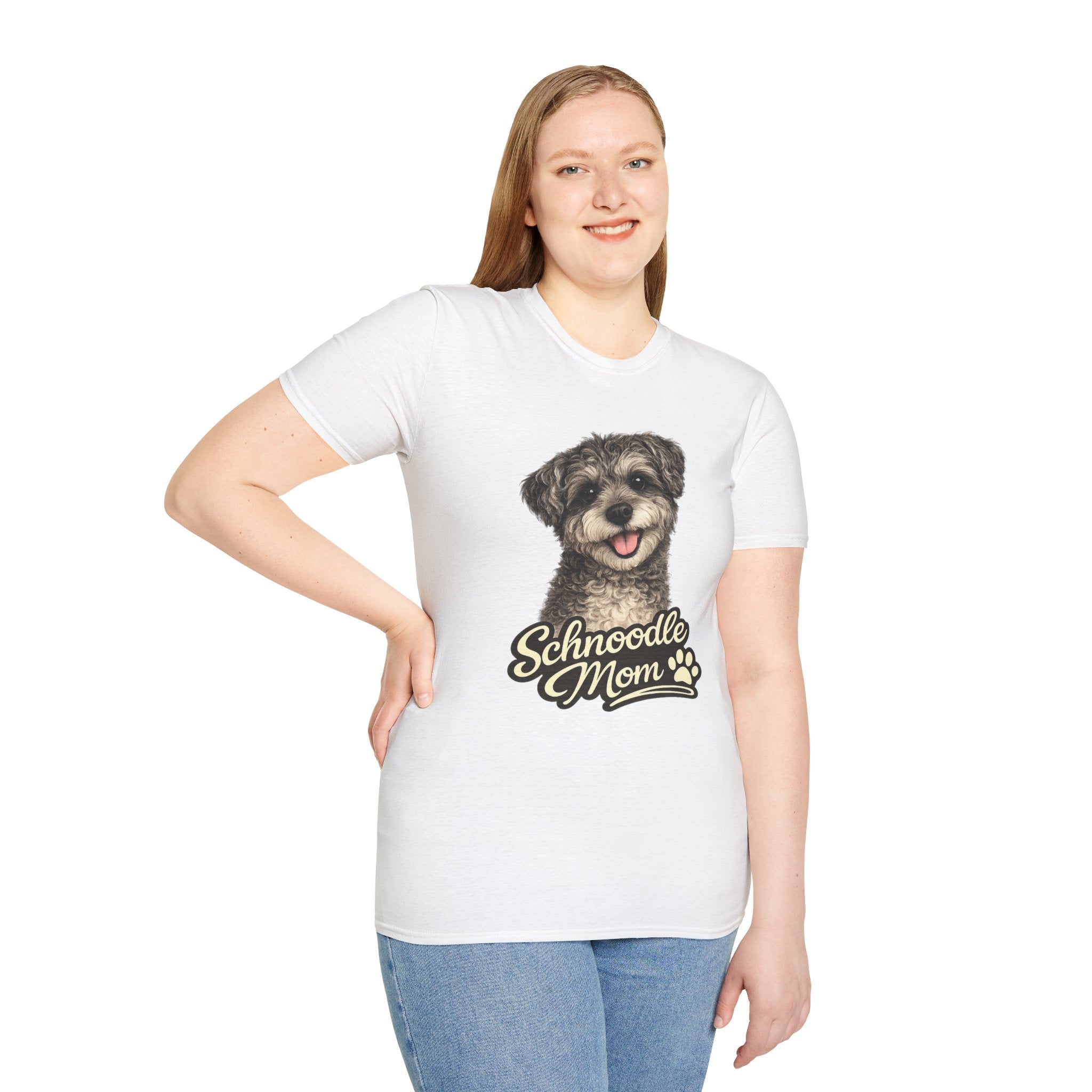 Schnoodle Mom Shirt – Cute Schnoodle T-Shirt for Dog Lovers, Schnauzer Poodle Mix Tee, Dog Mom Gift