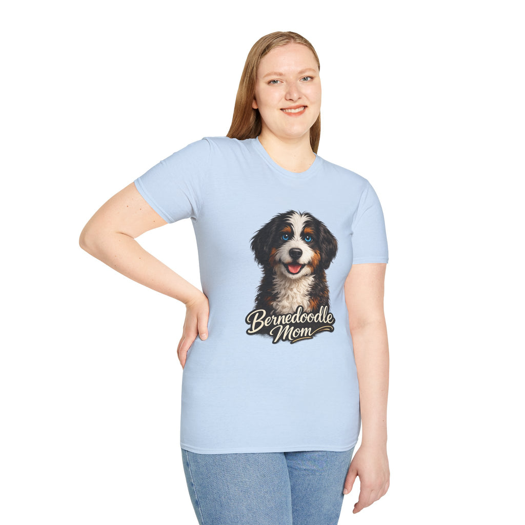 Bernedoodle Mom Shirt – Cute Bernedoodle T-Shirt for Dog Lovers, Doodle Mom Tee, Bernese Mountain Dog Poodle Mix Gift
