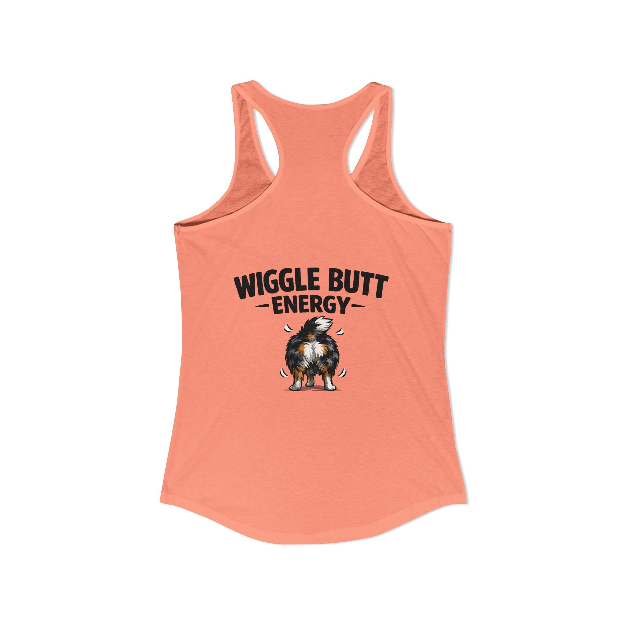 Wiggle Butt Energy Australian Shepherd Racerback Tank
